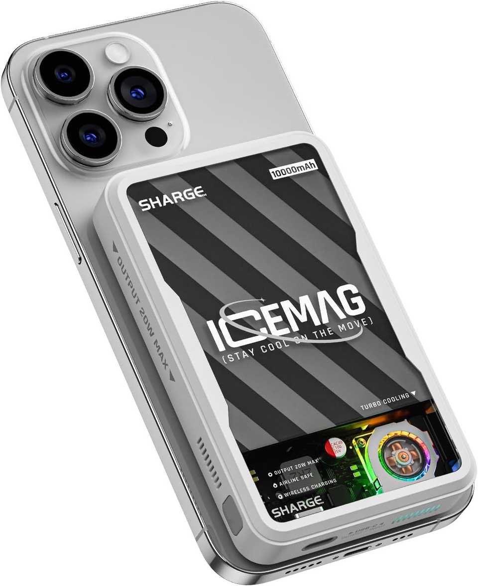 ICEMAG Magnetic Power Bank  10000mAh Battery Pack with Active Cooling