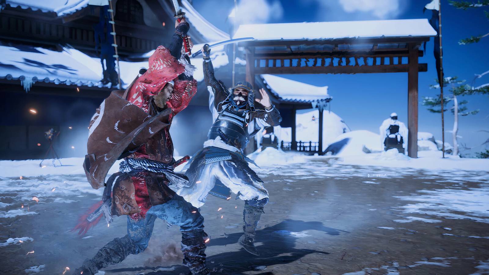 Jin fighting in Ghost of Tsushima