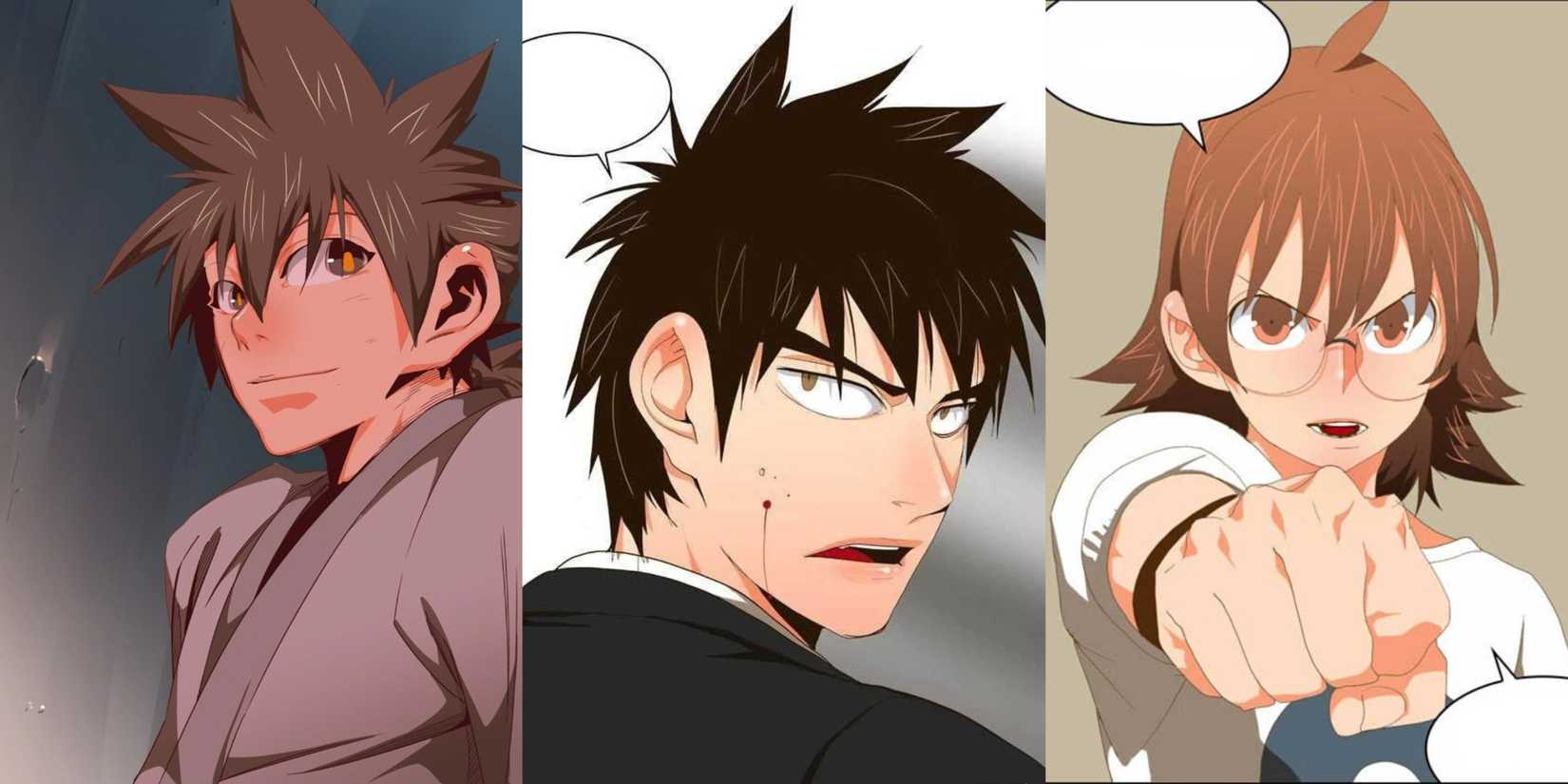 Jin Mori, Han Daewi, and Yoo Mira from God of High School