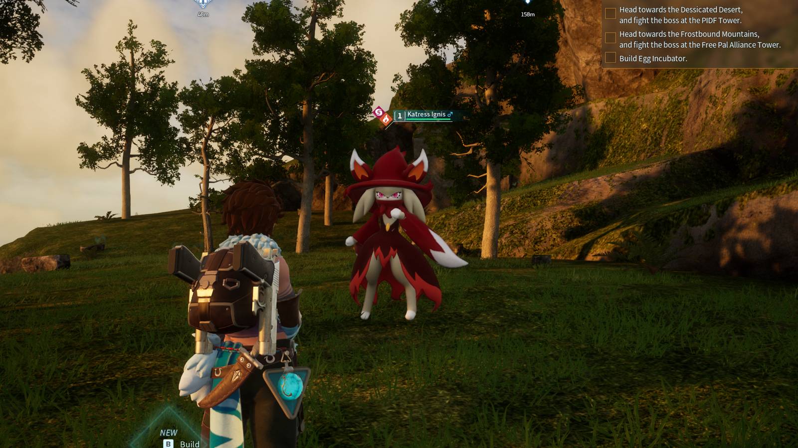 Katress Ignis in Palworld base