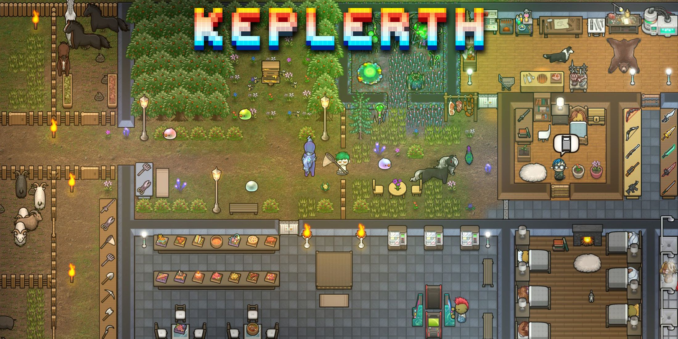 Keplerth base screenshot with game logo