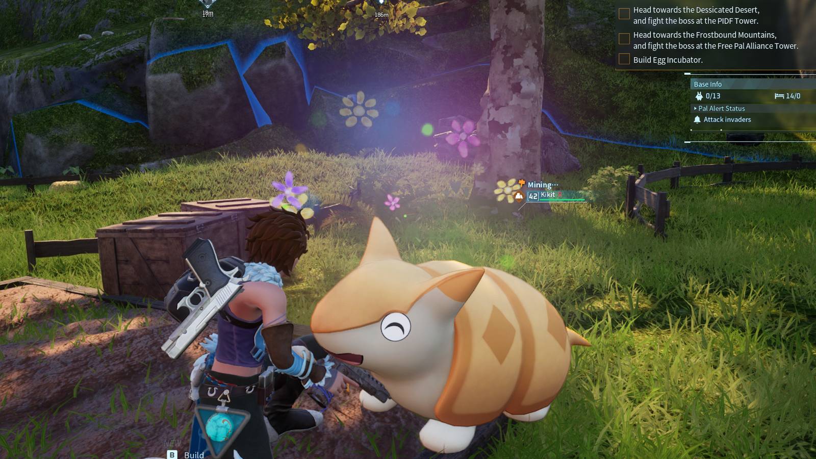 Kikit in Palworld base