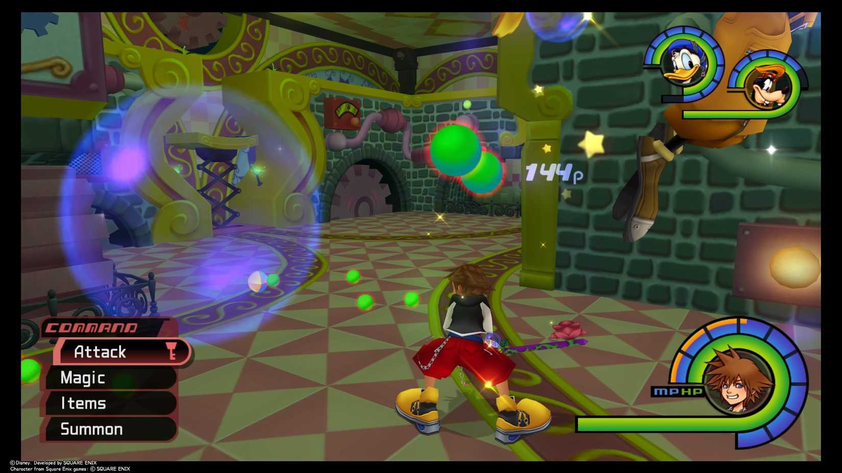 kingdom hearts final mix - killing heartless in gizmo shop