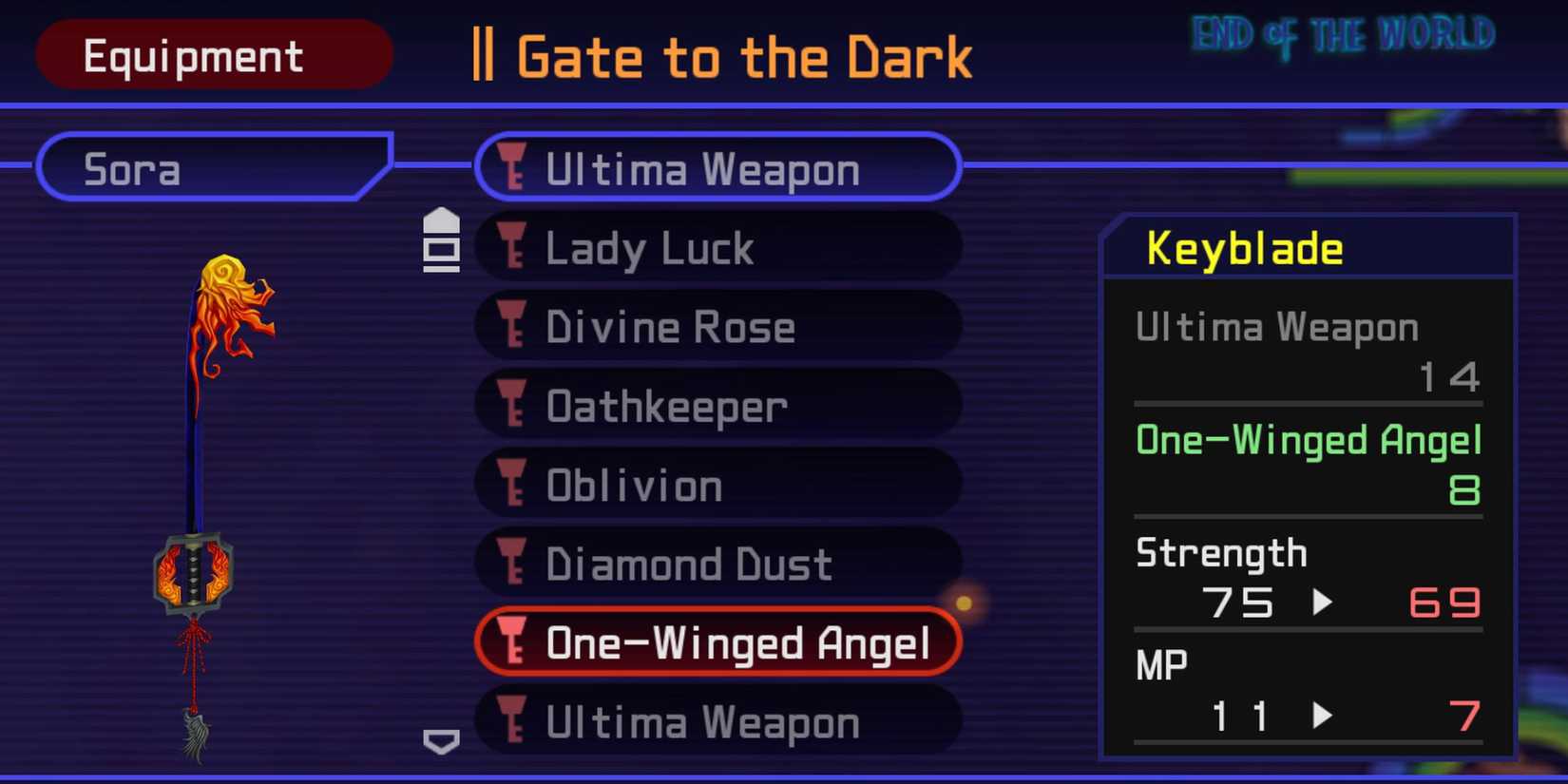 One-Winged Angel in Kingdom Hearts