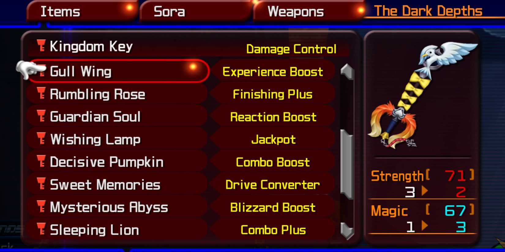 The Gull Wing in Kingdom Hearts 2