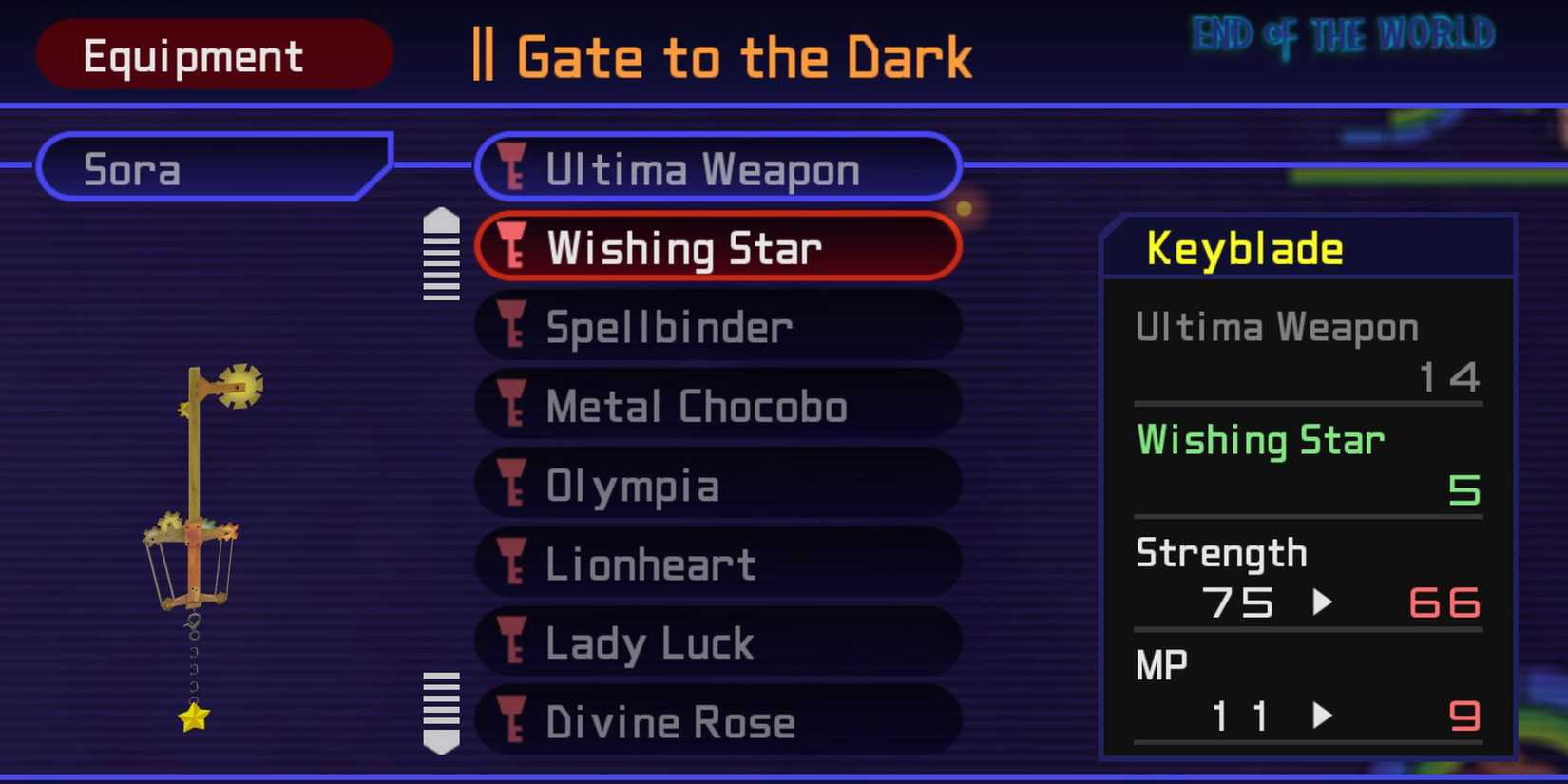 The Wishing Star in Kingdom Hearts