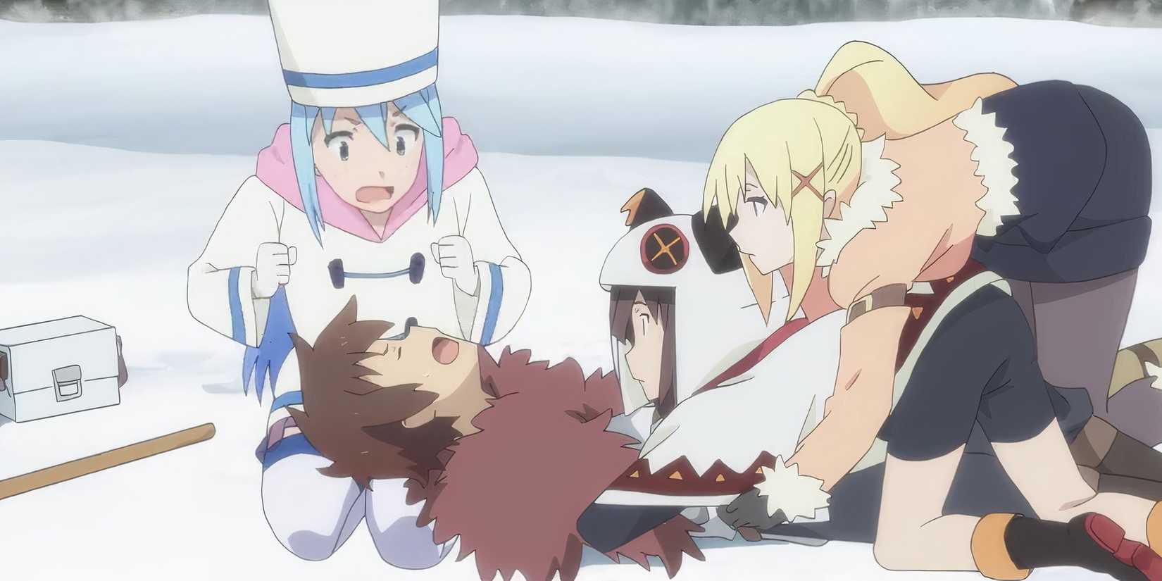 KonoSuba Kazuma Feuding with Aqua