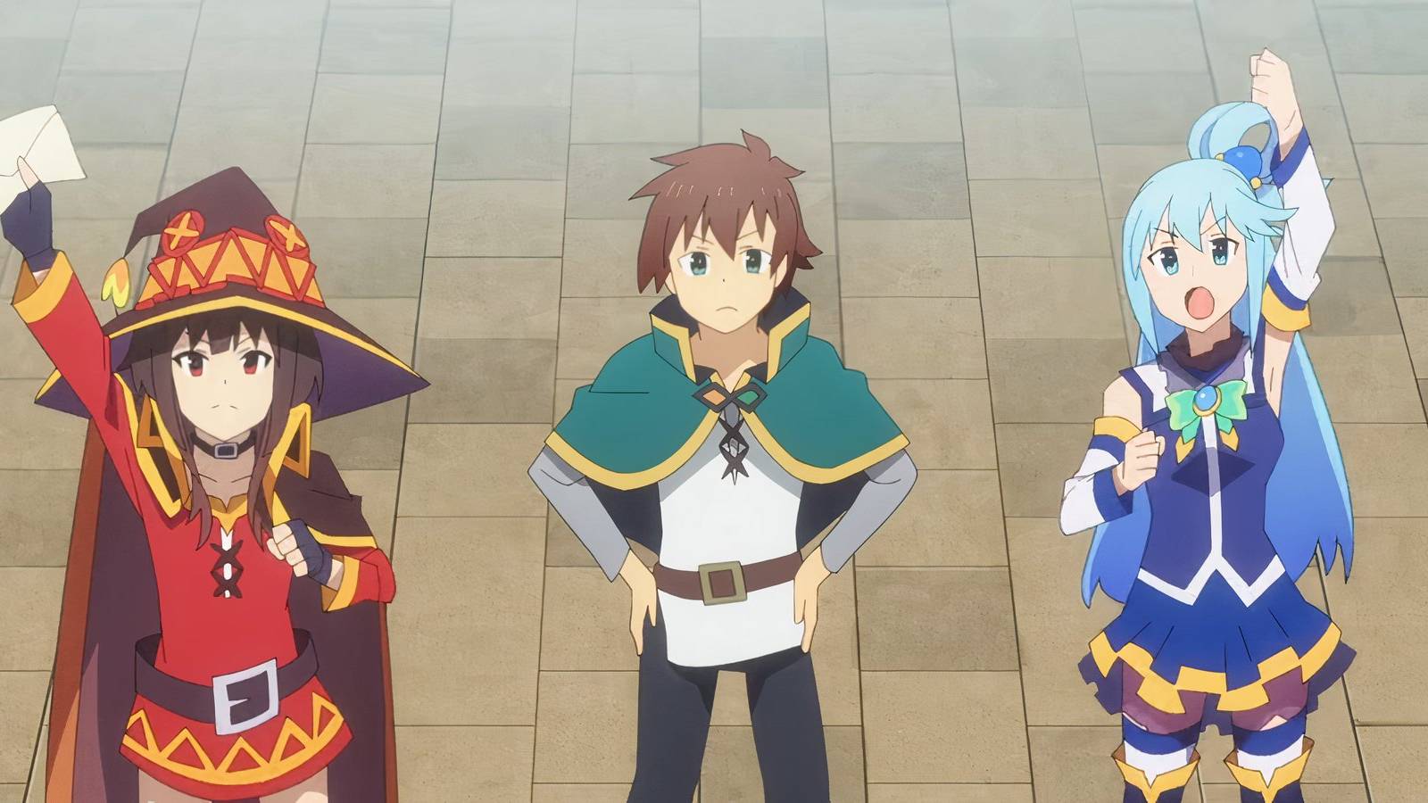 KonoSuba S3 E9 The party protesting