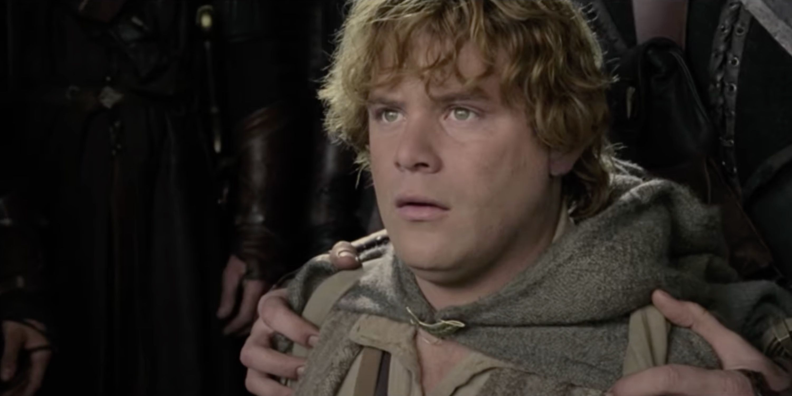 Sam angry in a scene from The Lord of the Rings: The Two Towers