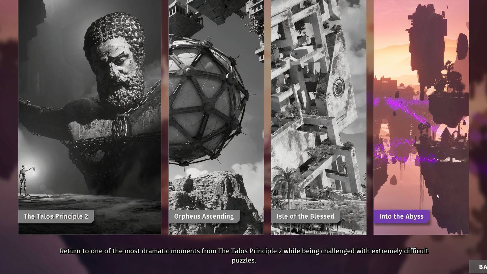 The cover art for the third chapter in the dlc of The Talos Principle 2.