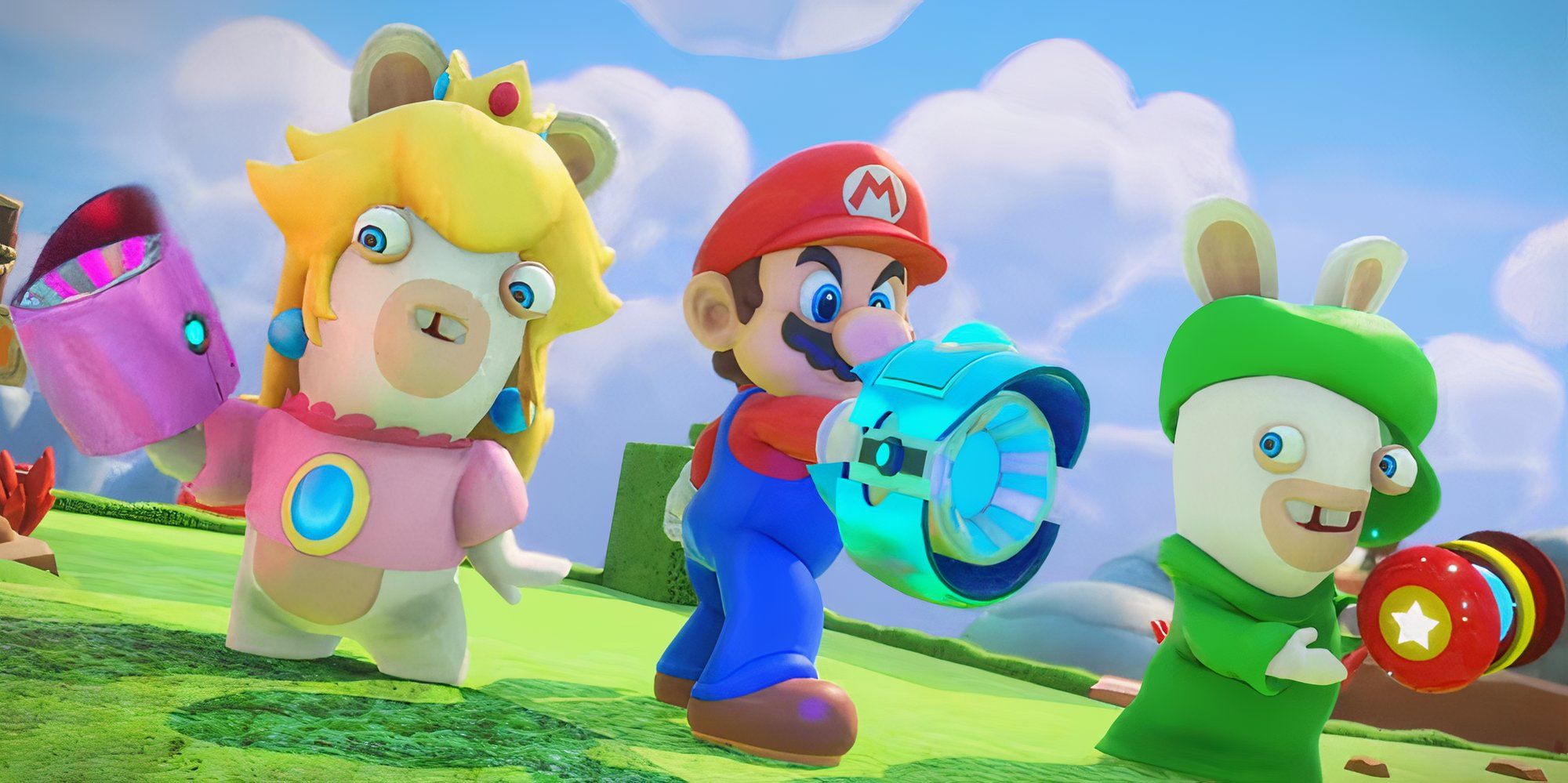 Mario with Rabbids in Mario + Rabbids Kingdom Battle