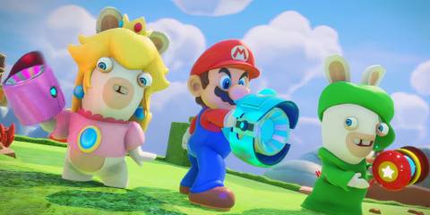 Mario with Rabbids in Mario + Rabbids Kingdom Battle