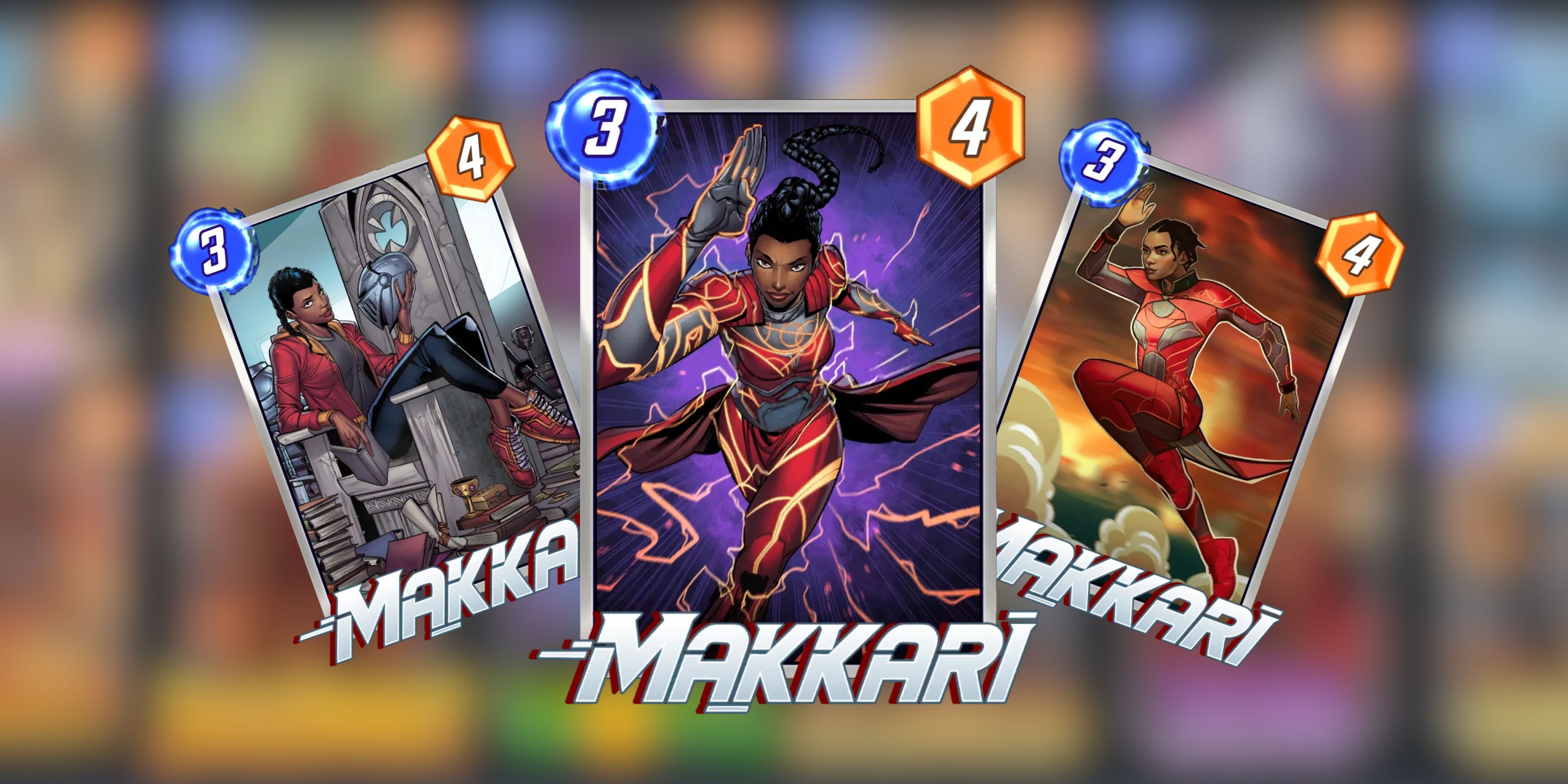 makkari variants in marvel snap.