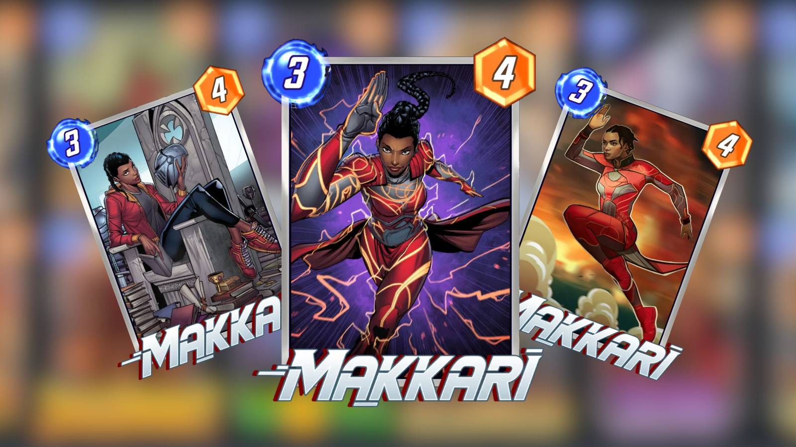 makkari variants in marvel snap.