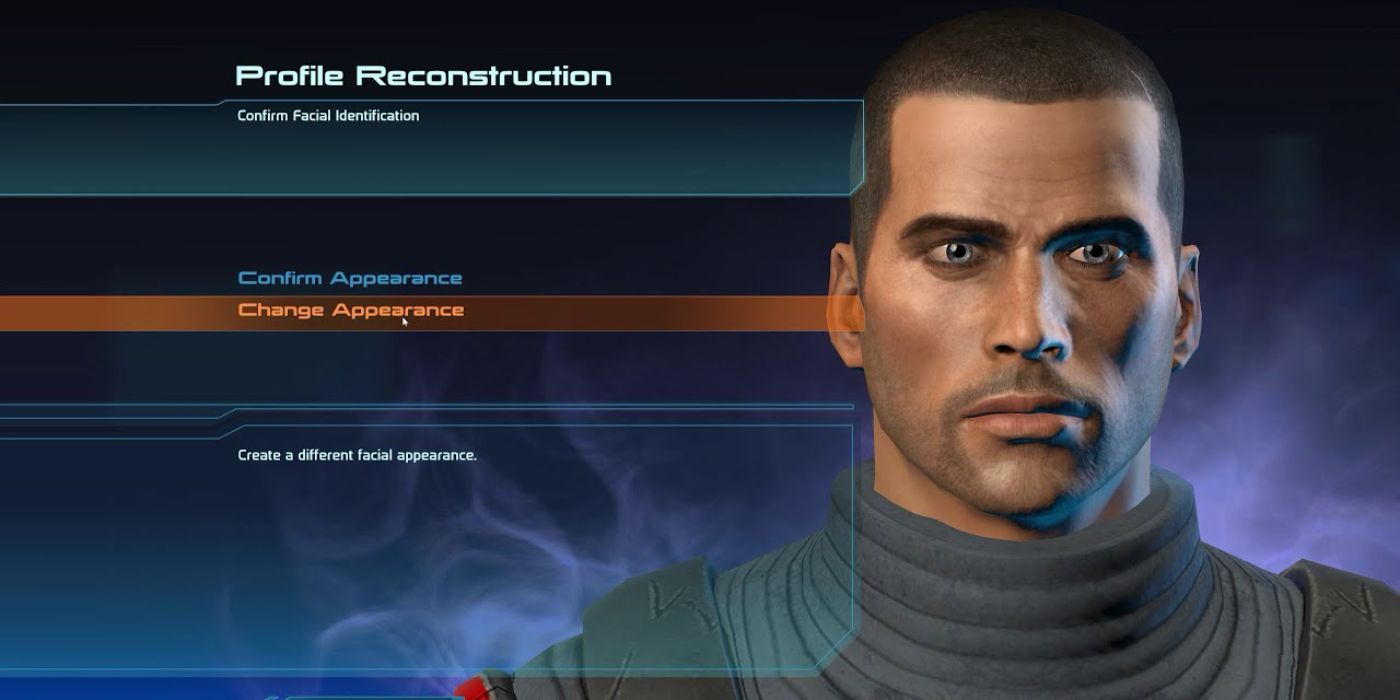 An image of the default male Commander Shepard from Mass Effect