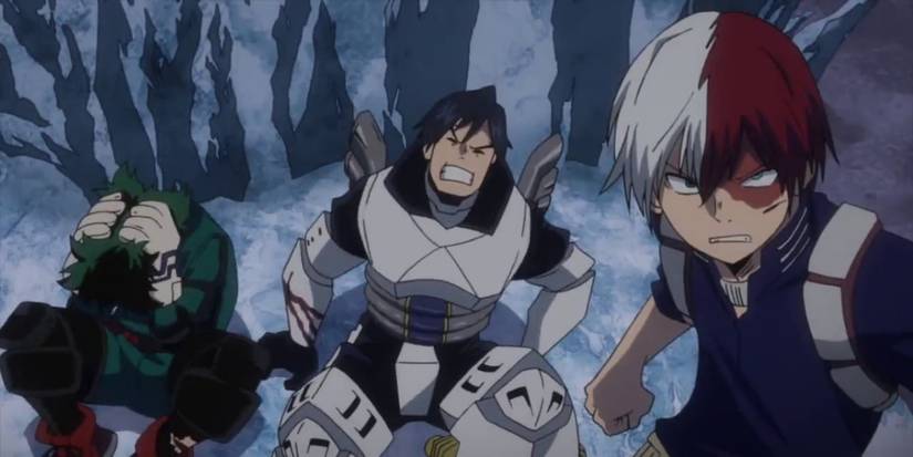 Tenya, Todoroki, And Midoriya Vs. Stain