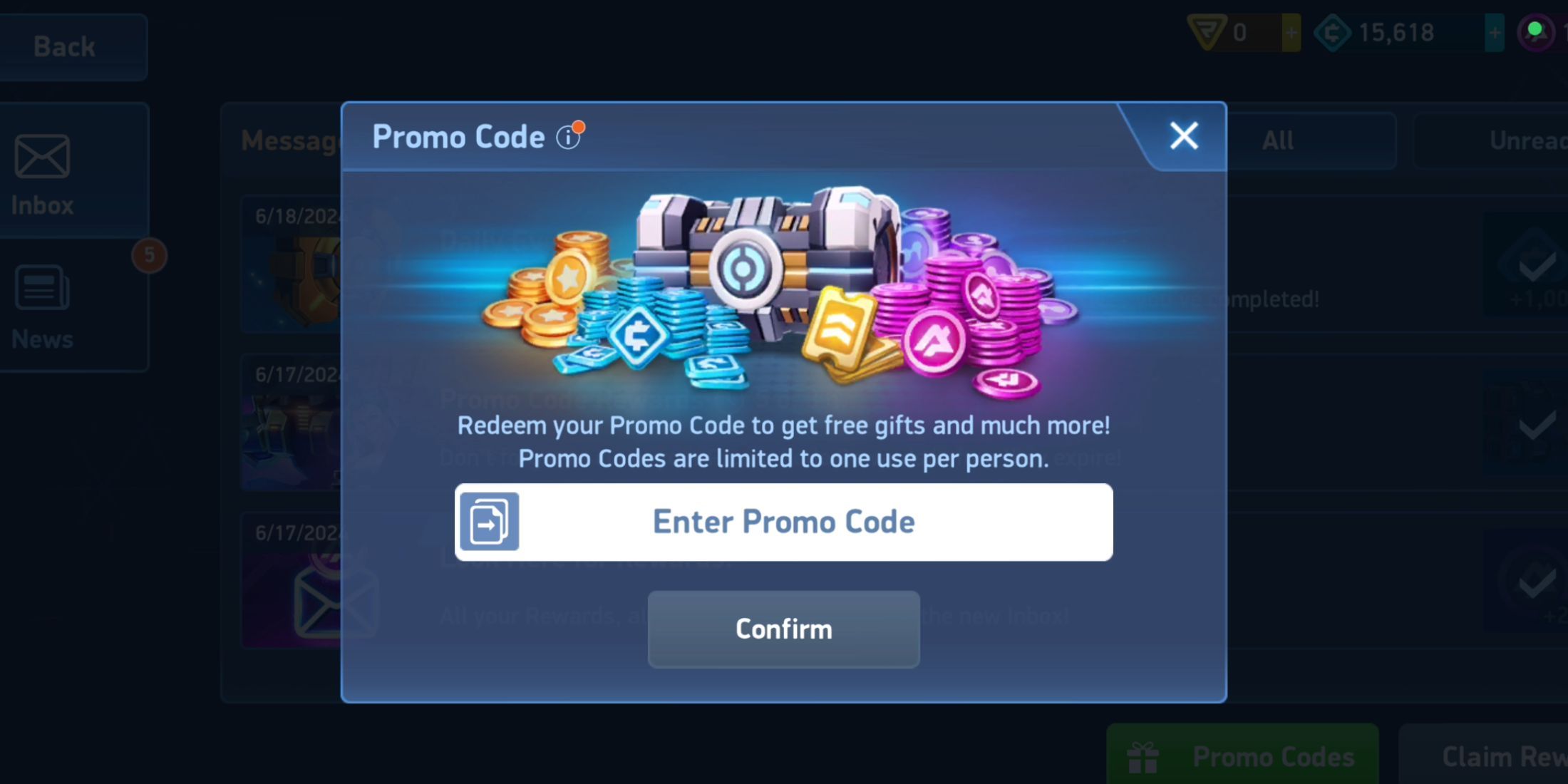 Mech Arena Promo Codes