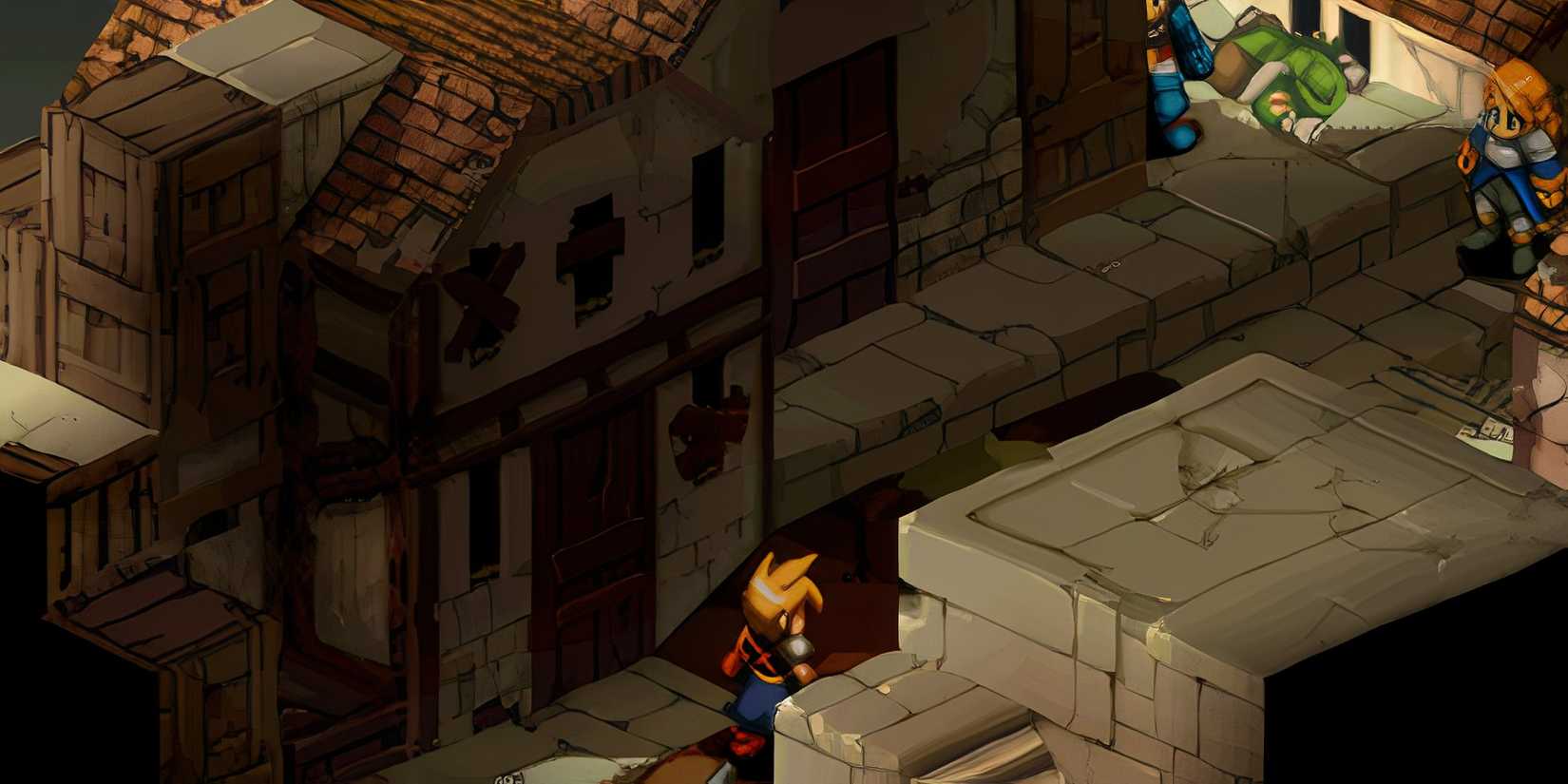 Meeting Cloud in Final Fantasy Tactics