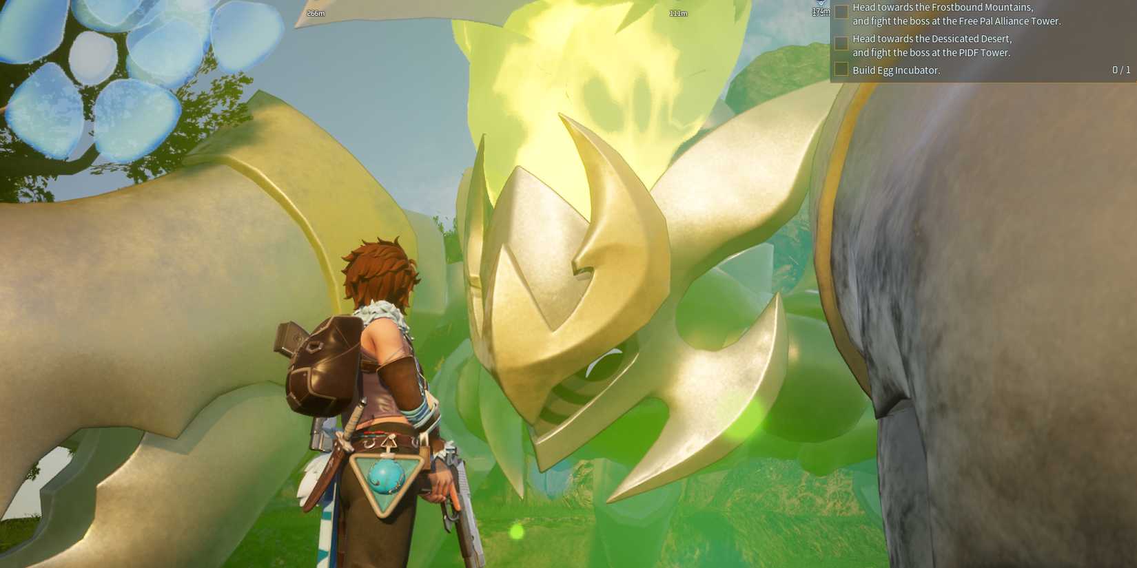 Menasting Noct in Palworld wild