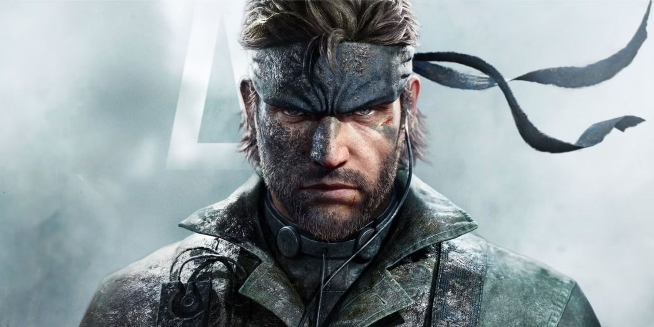 A close-up promotional image of Naked Snake against a foggy background in Metal Gear Solid Delta: Snake Eater.