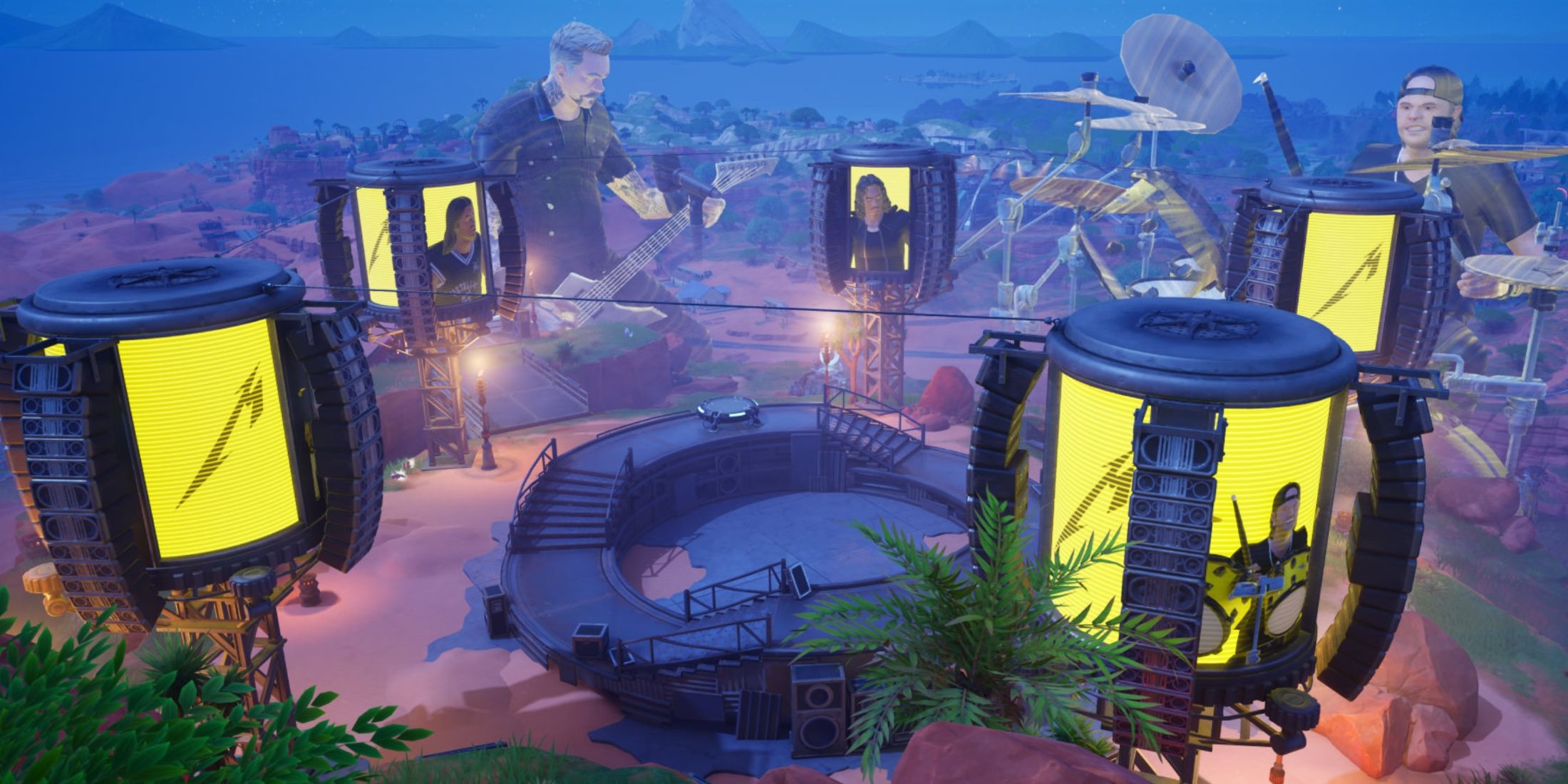 metallica loot island fortnite