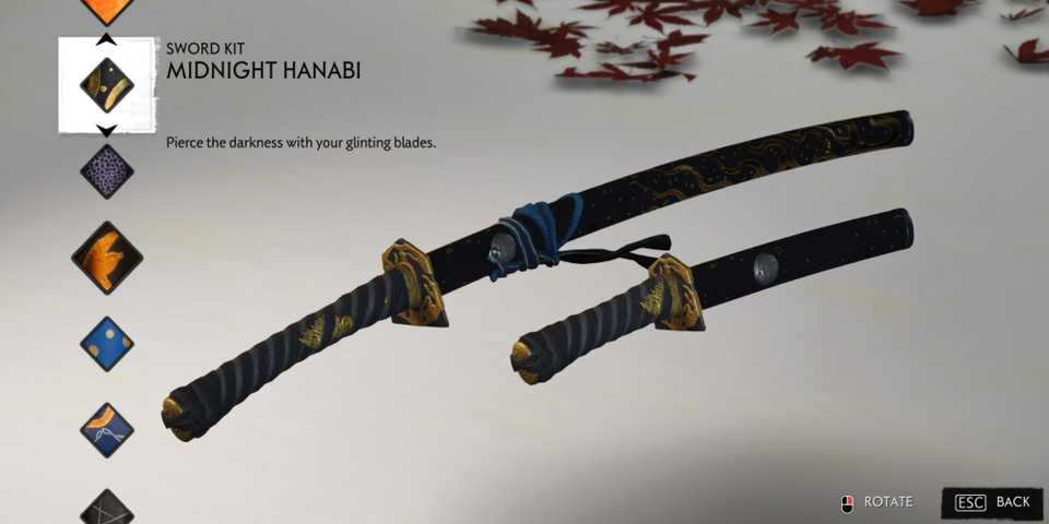 Midnight Hanabi in ghost of tsushima