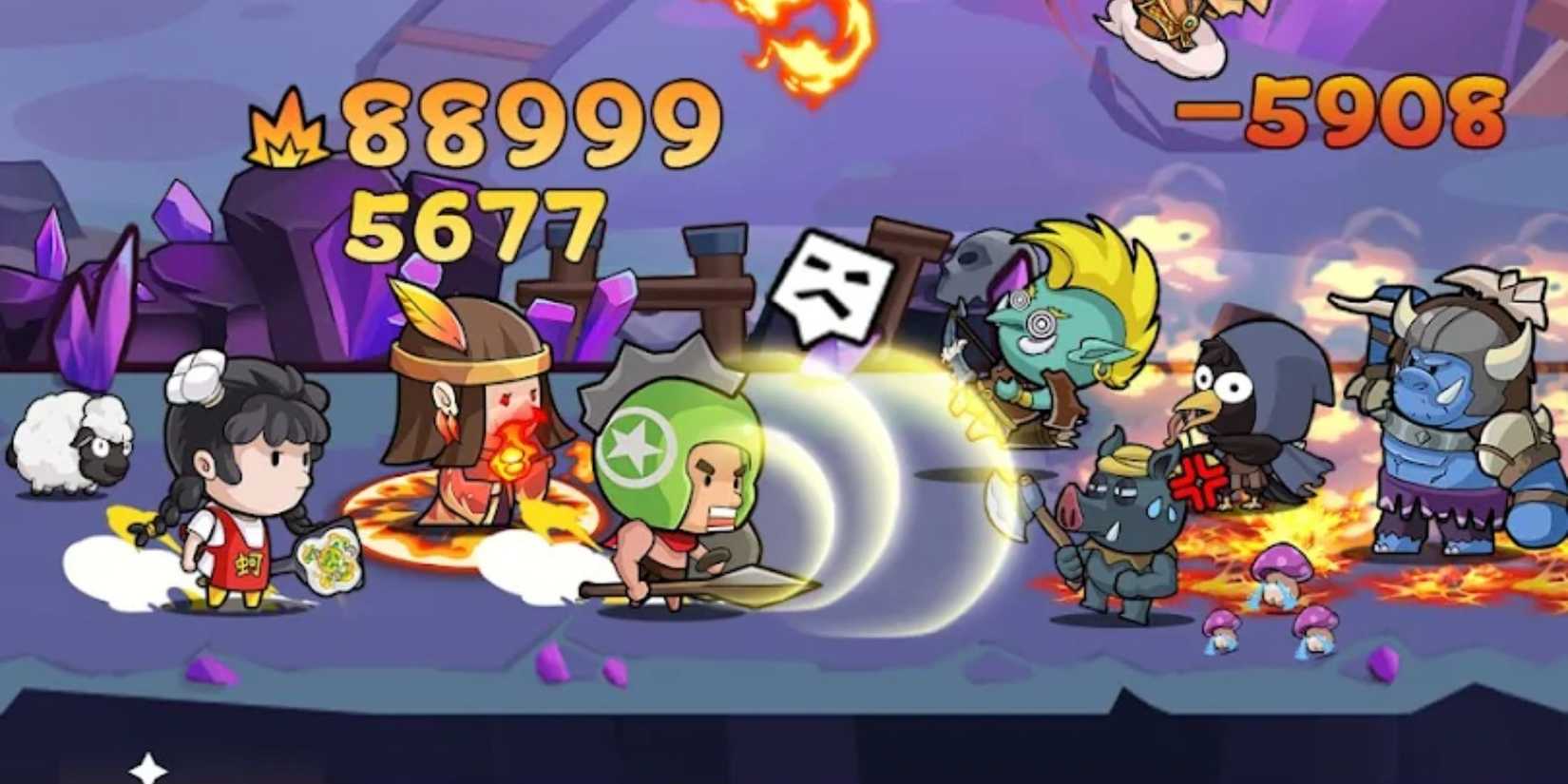 Mini Heroes Mars Squad characters