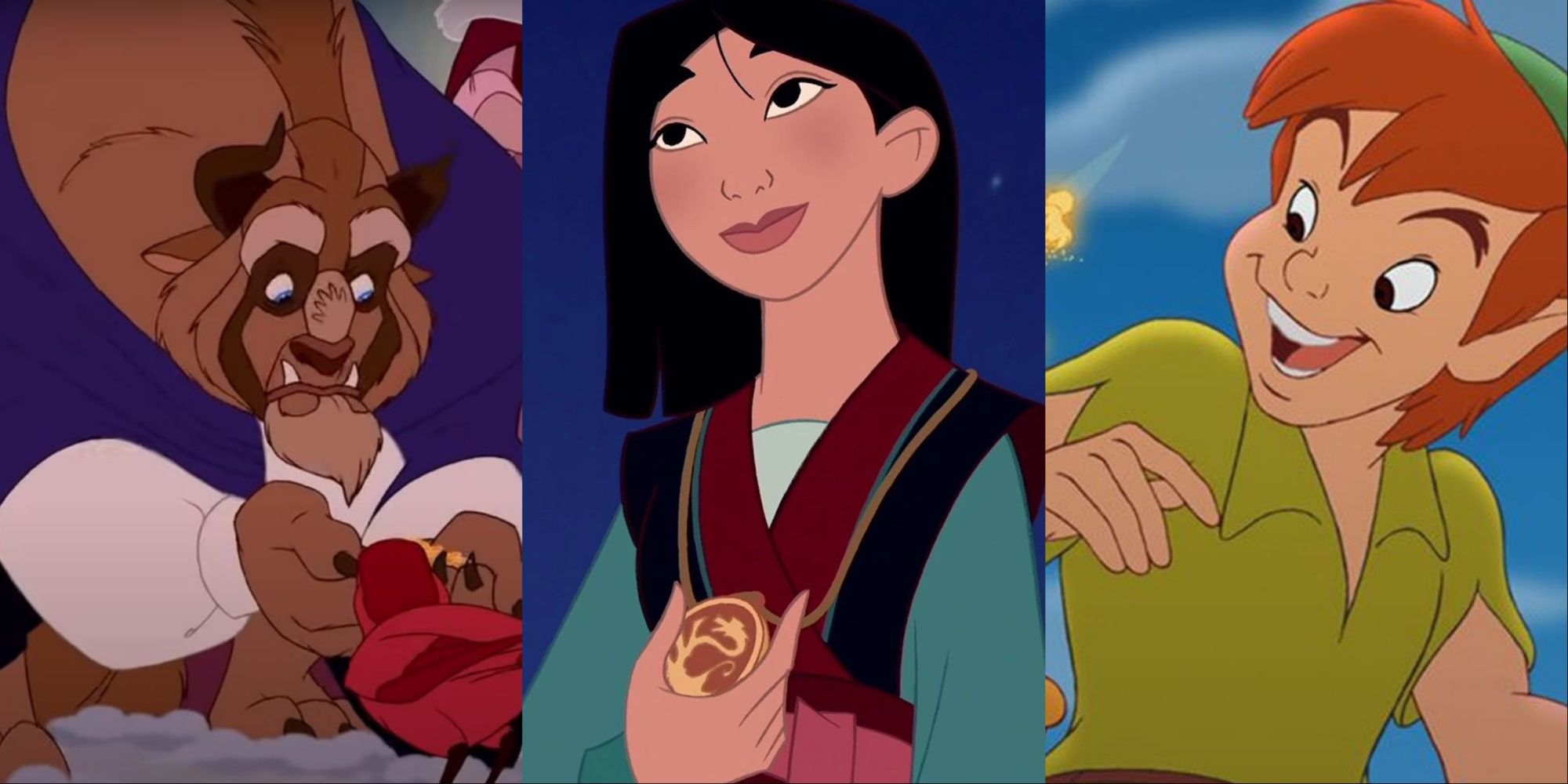 Beauty And The Beast, Mulan, Peter Pan Featured