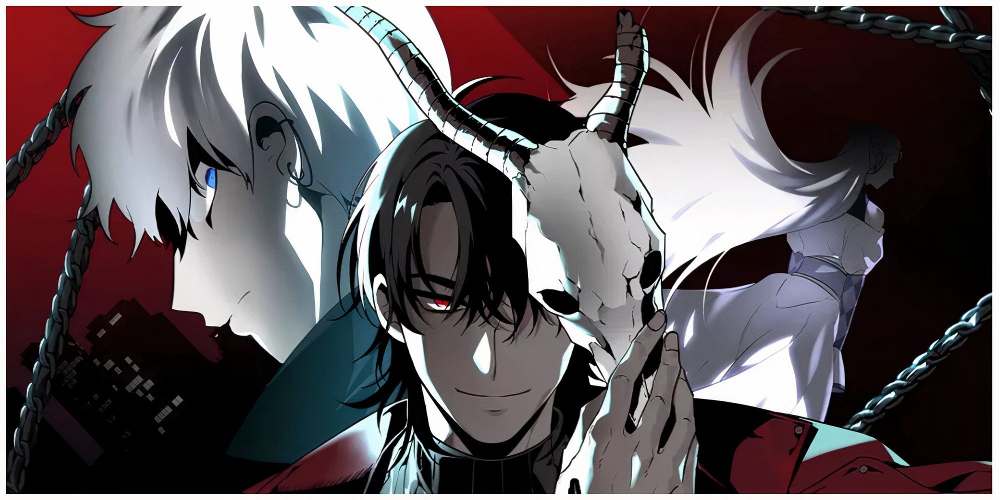 I was the final boss manhwa cover with main protagonist Baphomet