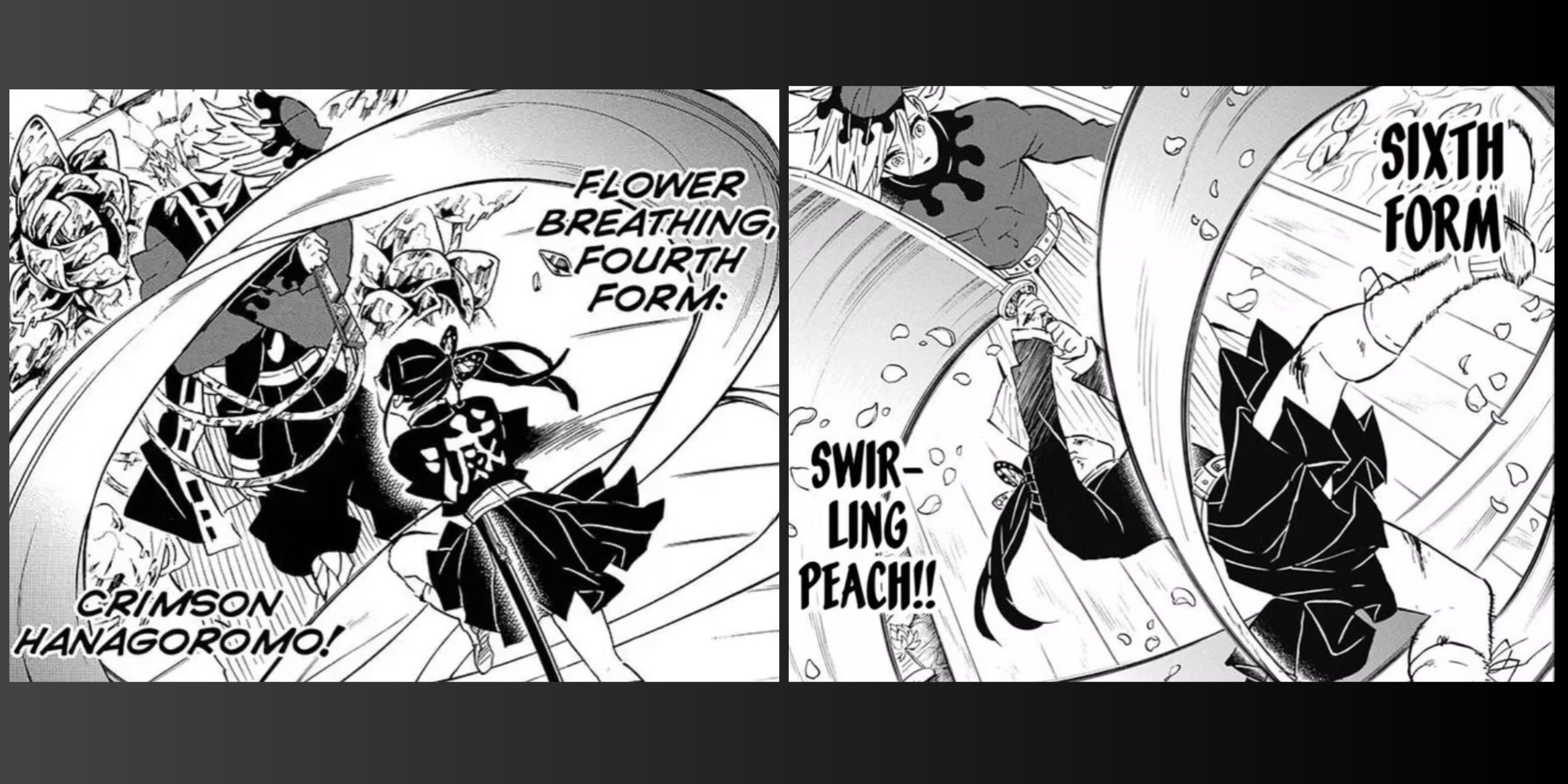 Flower breathing in Demon Slayer manga