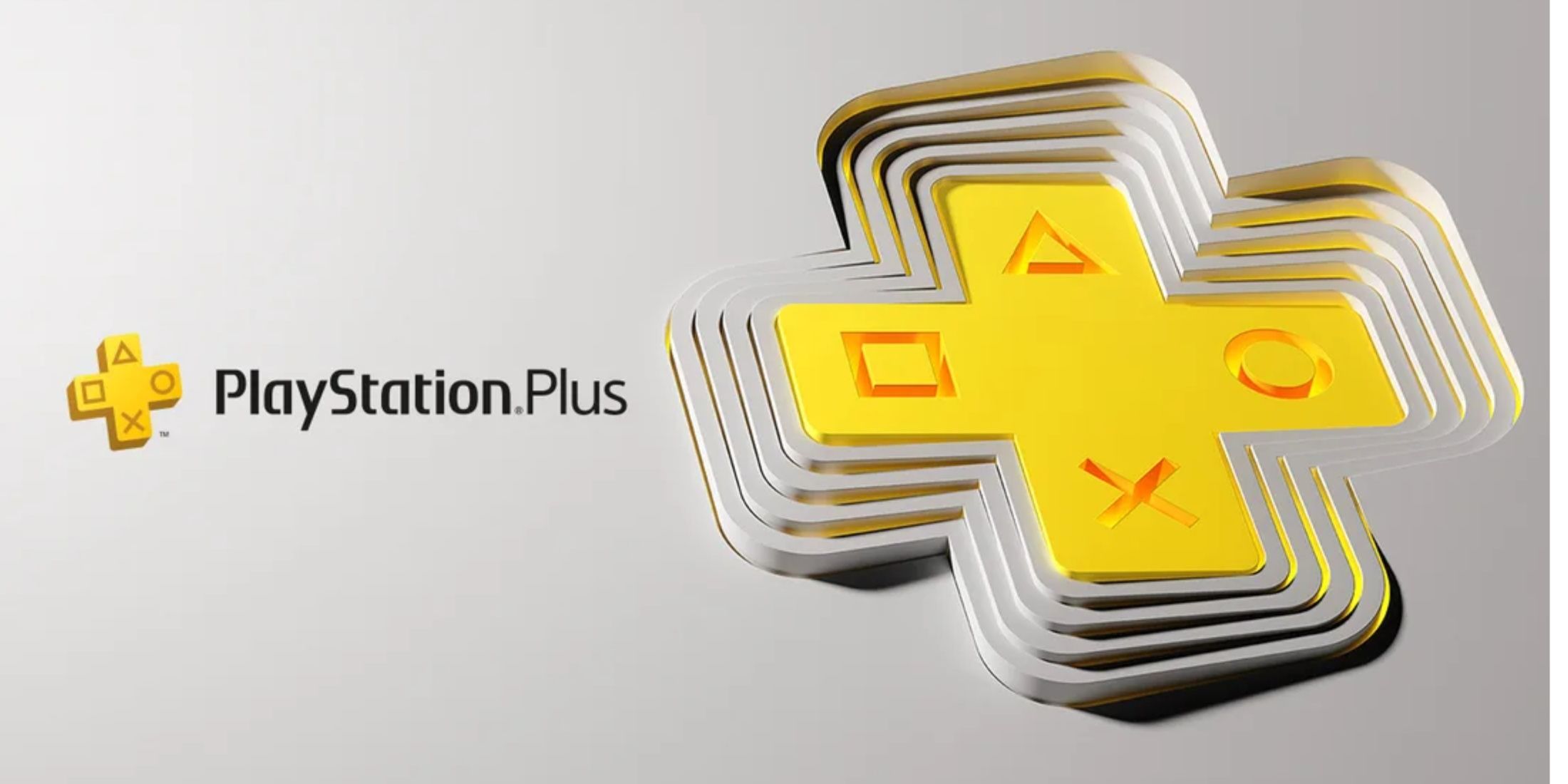 The logo for the PlayStation Plus subscription service.