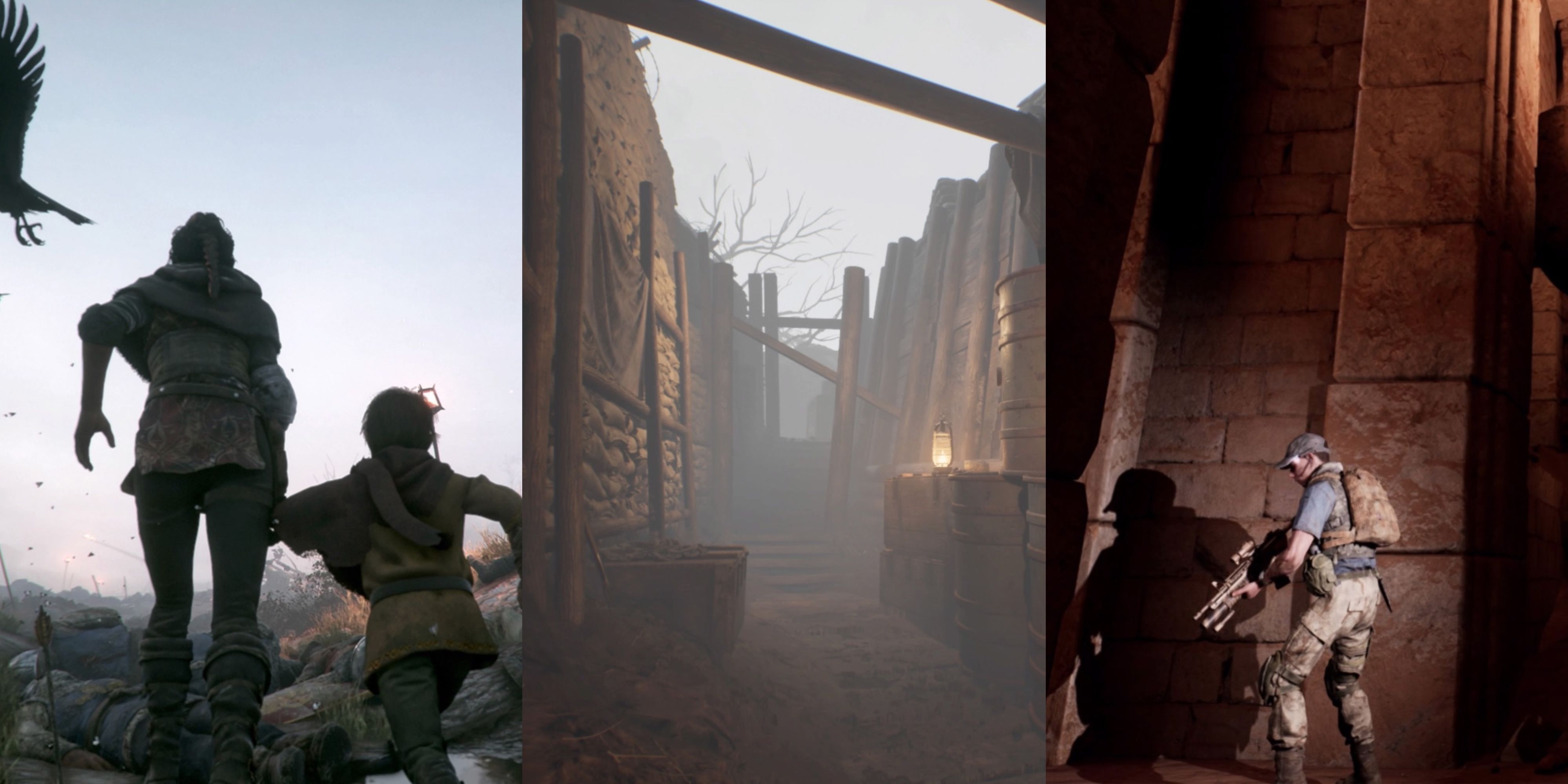 6 Horror Games Set Within A Warzone collage