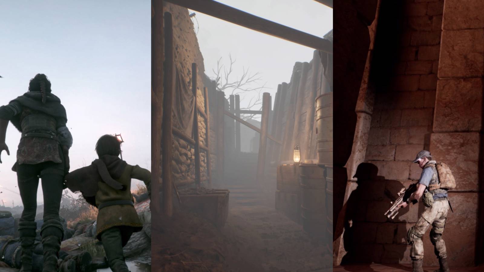 6 Horror Games Set Within A Warzone collage