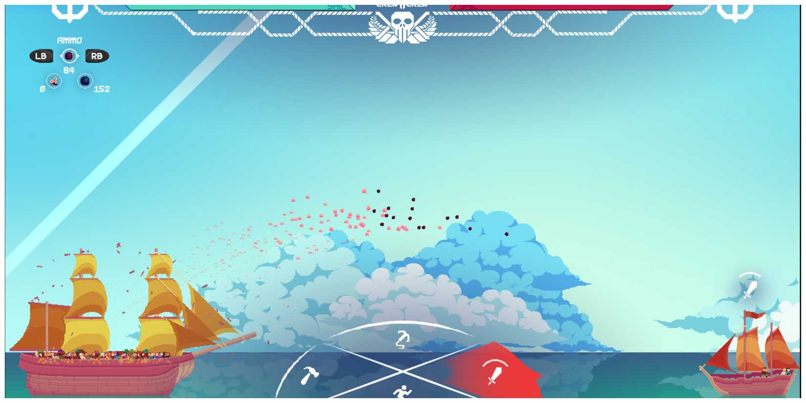 Naval combat in Don't Sink