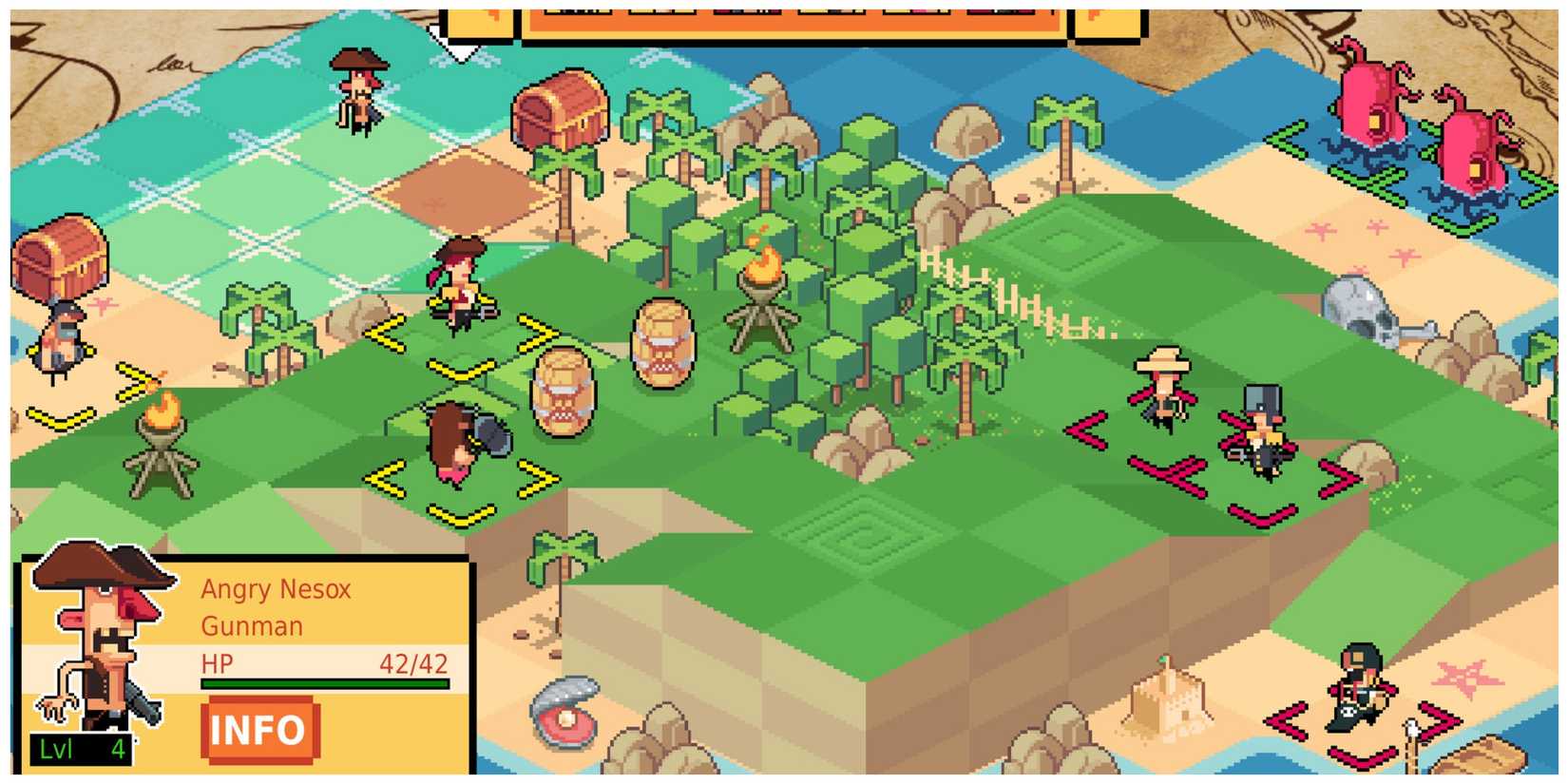 Tactical combat in Swords And Crossbones