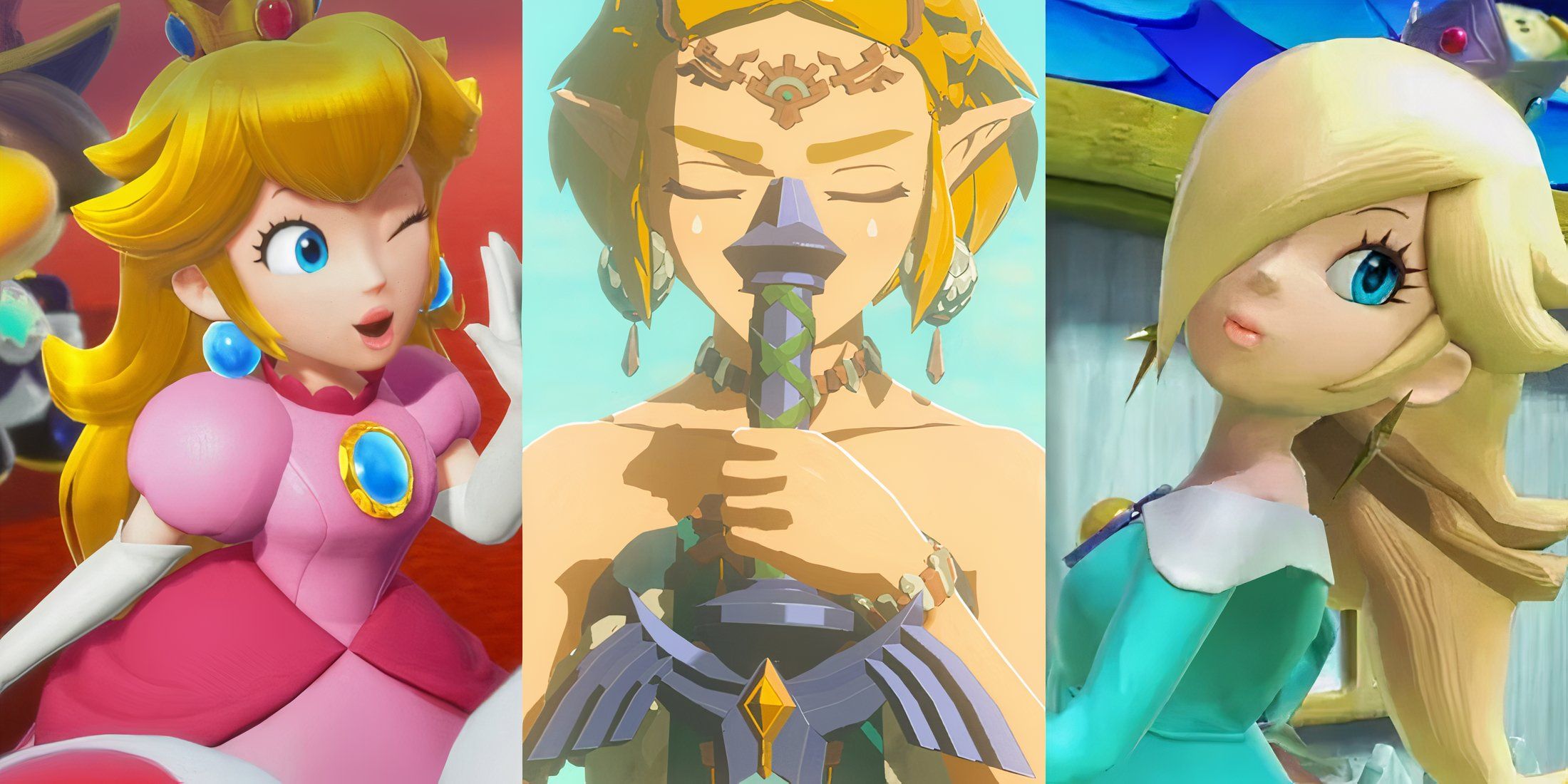 Princess, Peach, Zelda and Rosalina feature image for most powerful nintendo princesses