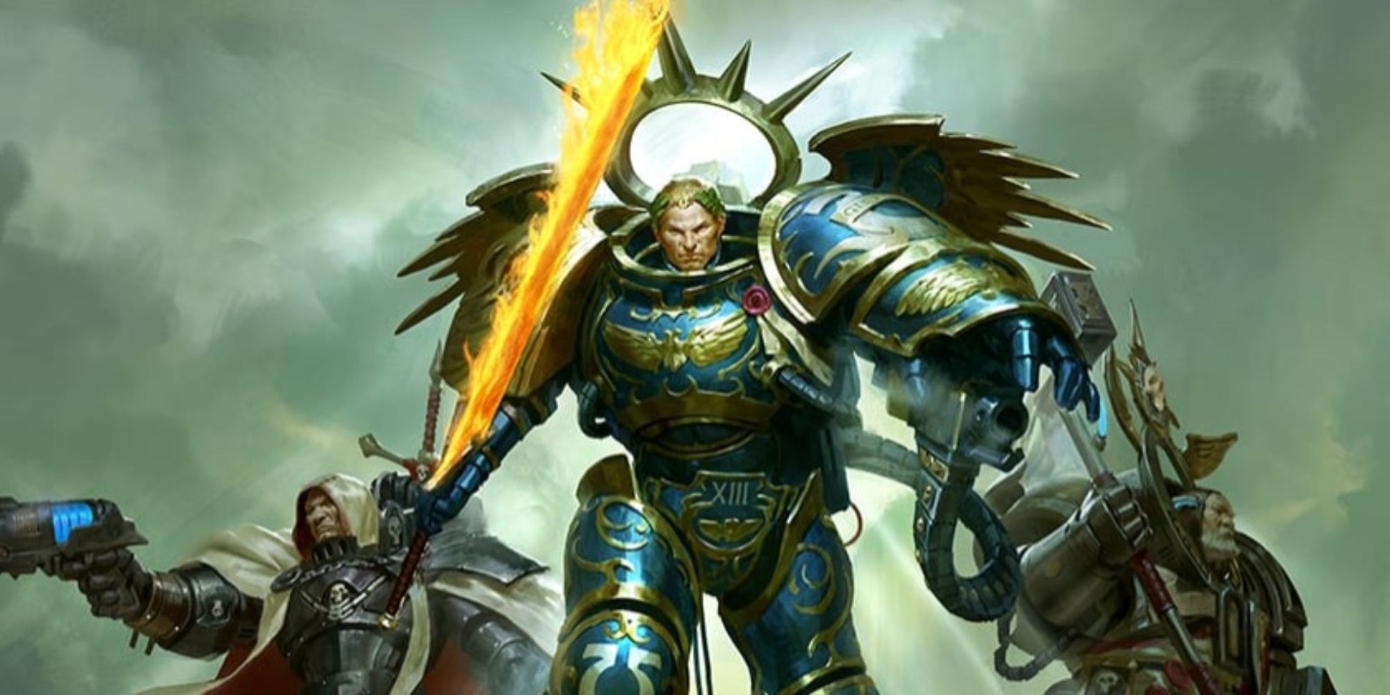 Warhammer 40k: 7 Reasons To Play Space Marines Primarch Roboute Guilliman holds the flaming sword of the Emperor