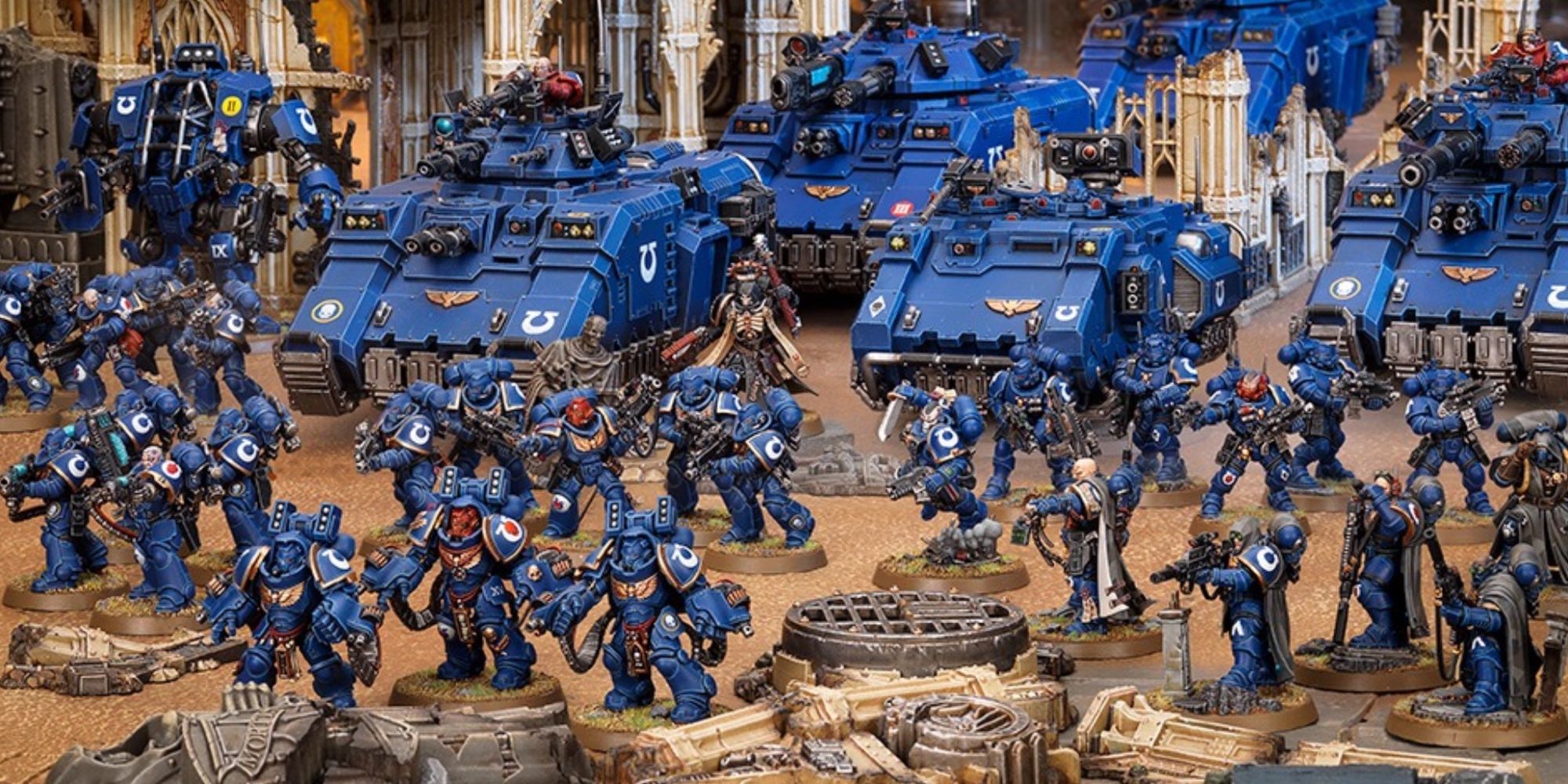 Warhammer 40k: 7 Reasons To Play Space Marines an army of Ultramarines models from Games Workshop
