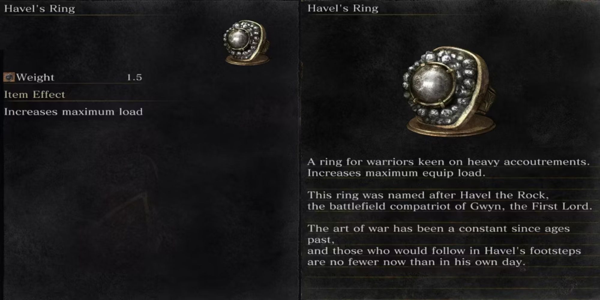 Havel's Ring in Dark Souls