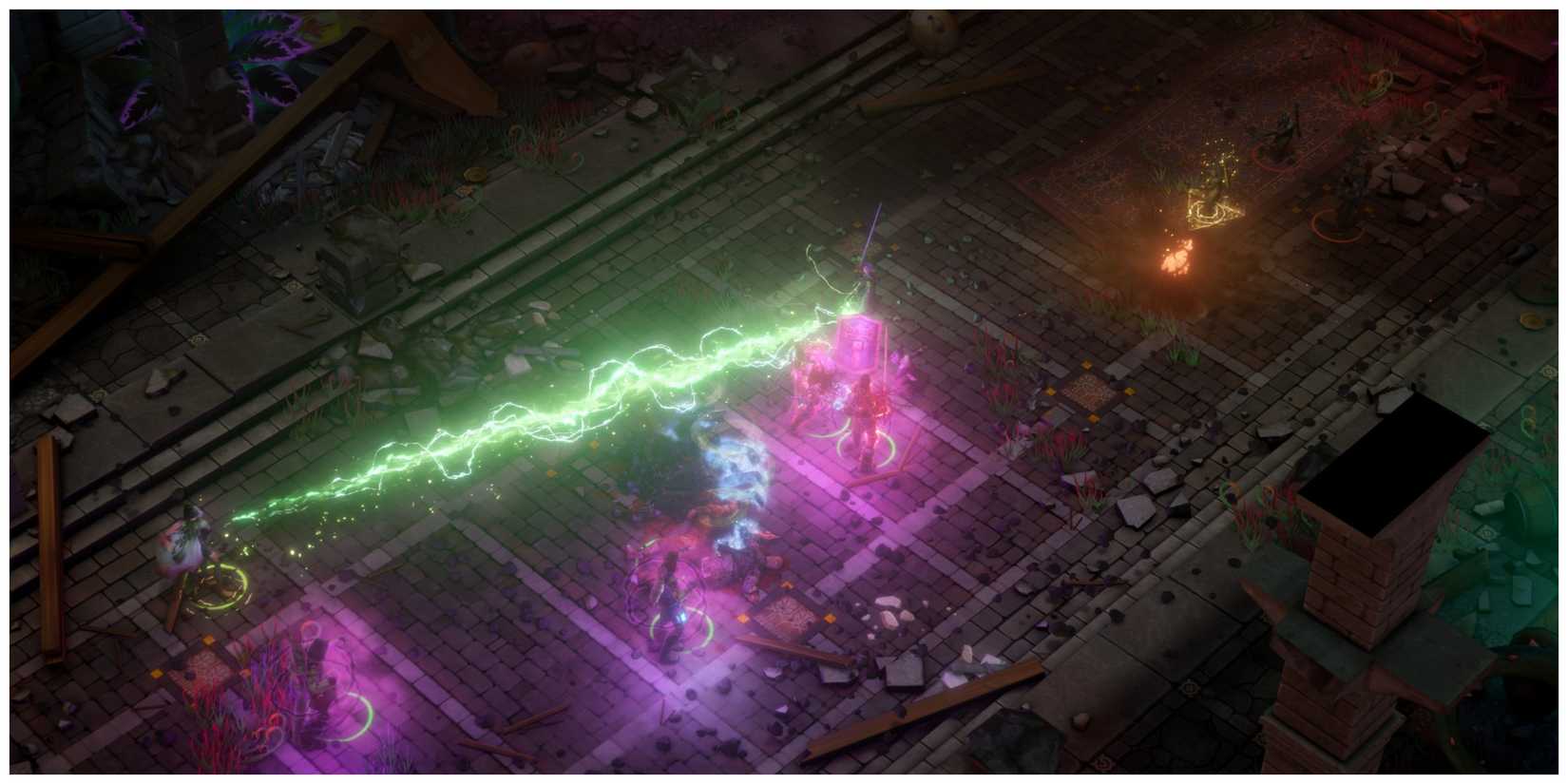 Pathfinder: Kingmaker - Steam Screenshot (Spells Being Cast In Combat)