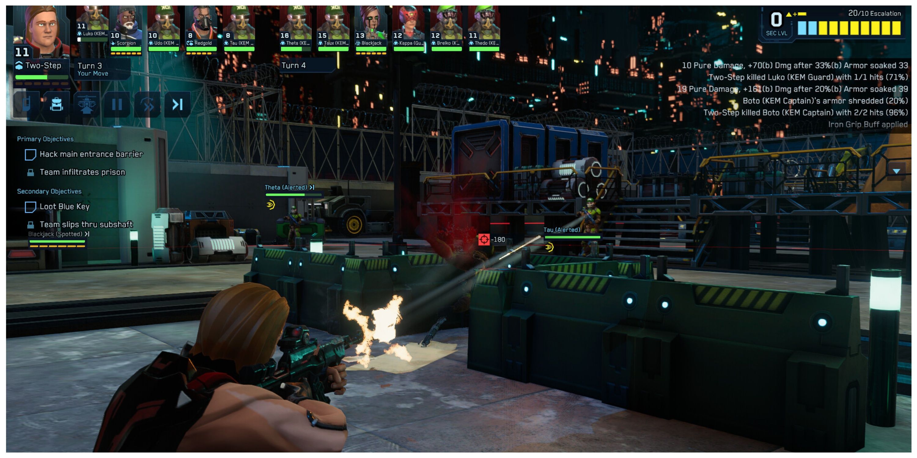 Cyber Knights: Flashpoint - Steam Screenshot (Taking A Shot At Enemies)