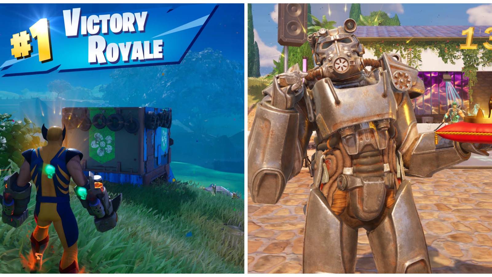 wolverine victory royale, t-60 power armor victory crown