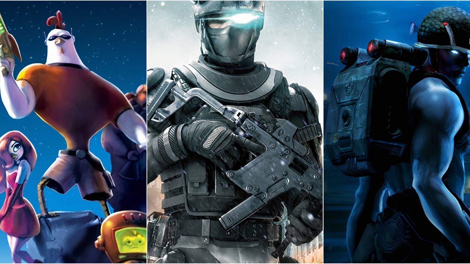 Chicken Little: Ace in Action, Ghost Recon, Rogue Warrior