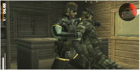 snake subduing a soviet soldier in portable ops