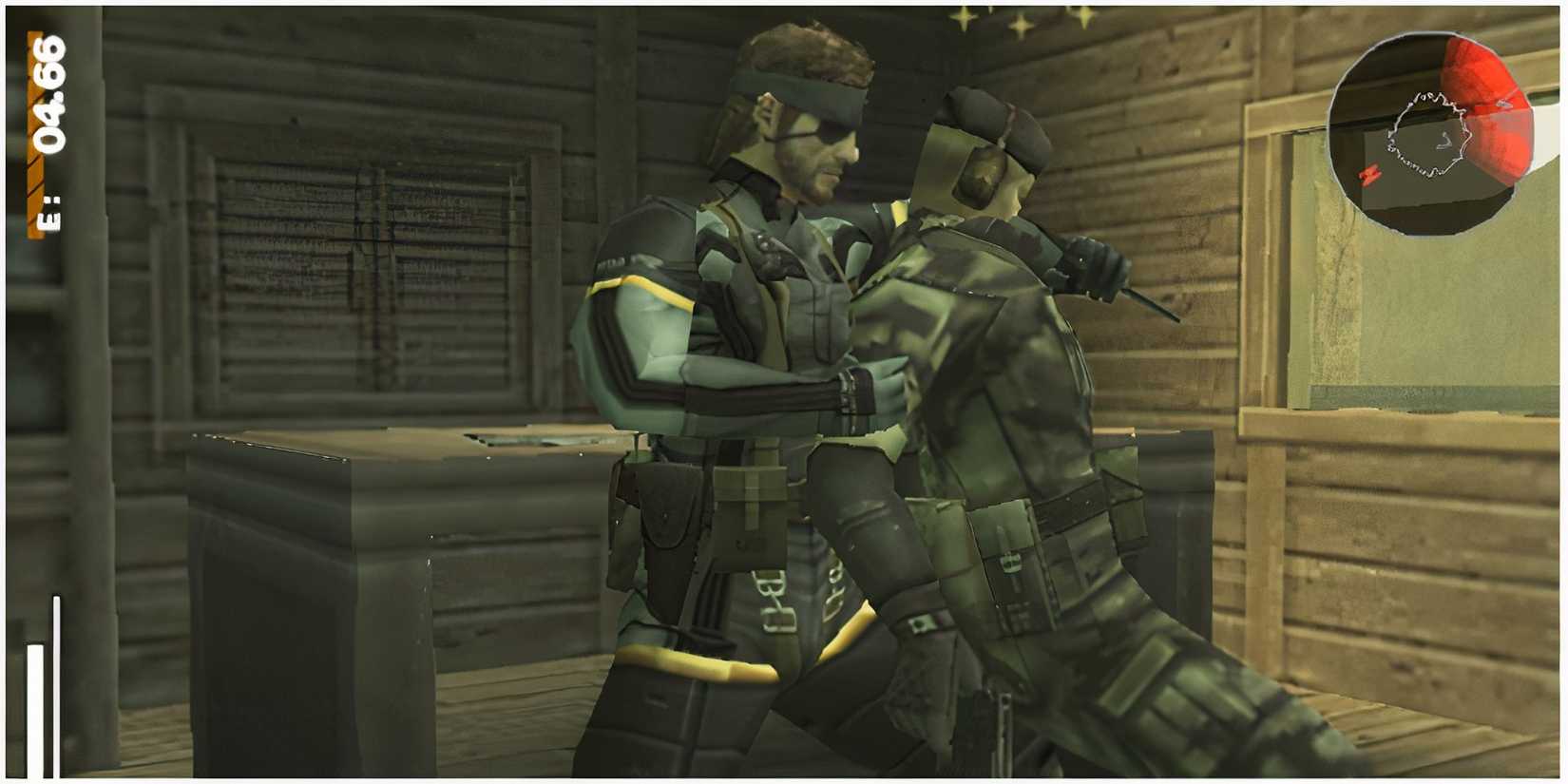 snake subduing a soviet soldier in portable ops