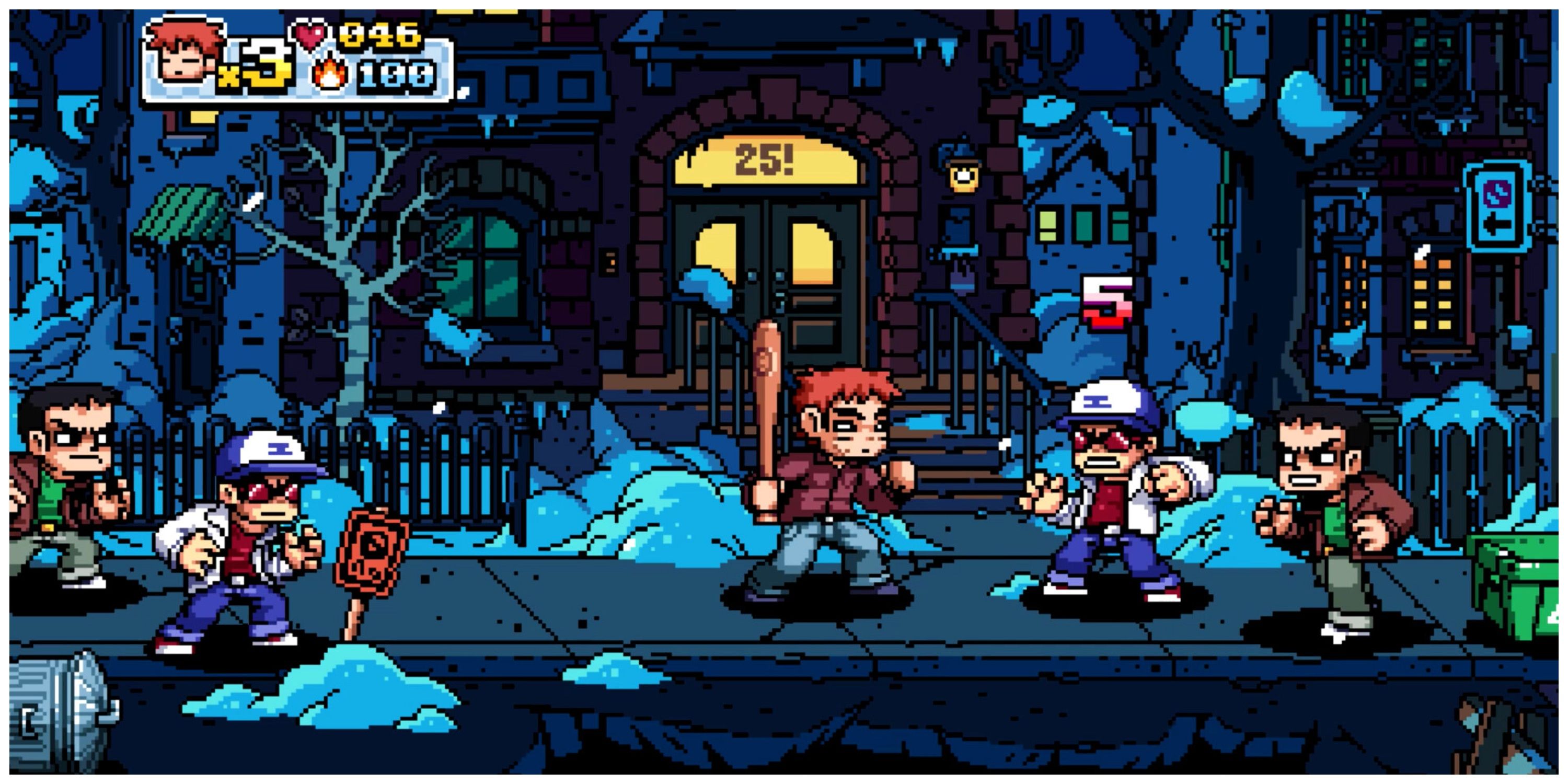 Scott Pilgrim vs. the World: The Game - Steam Screenshot (Fighting In The Street)