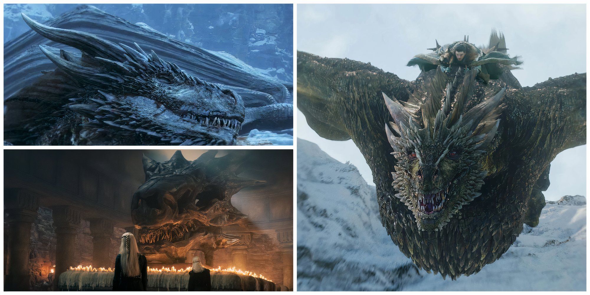Viserion Balerion And Rhaegal the Game of Thrones Universe.