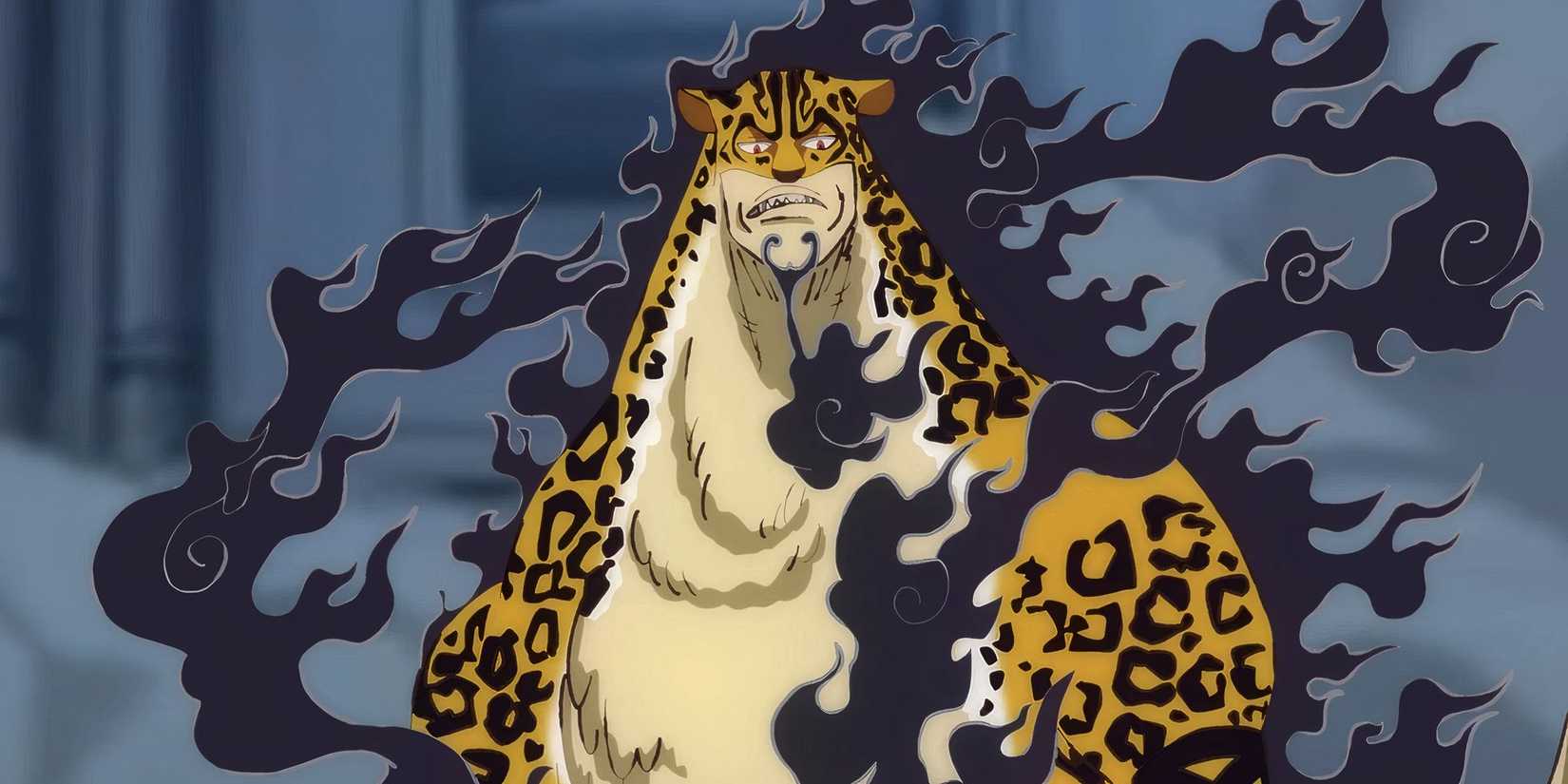 Rob Lucci and Luffy clash during One Piece's Egghead Arc.