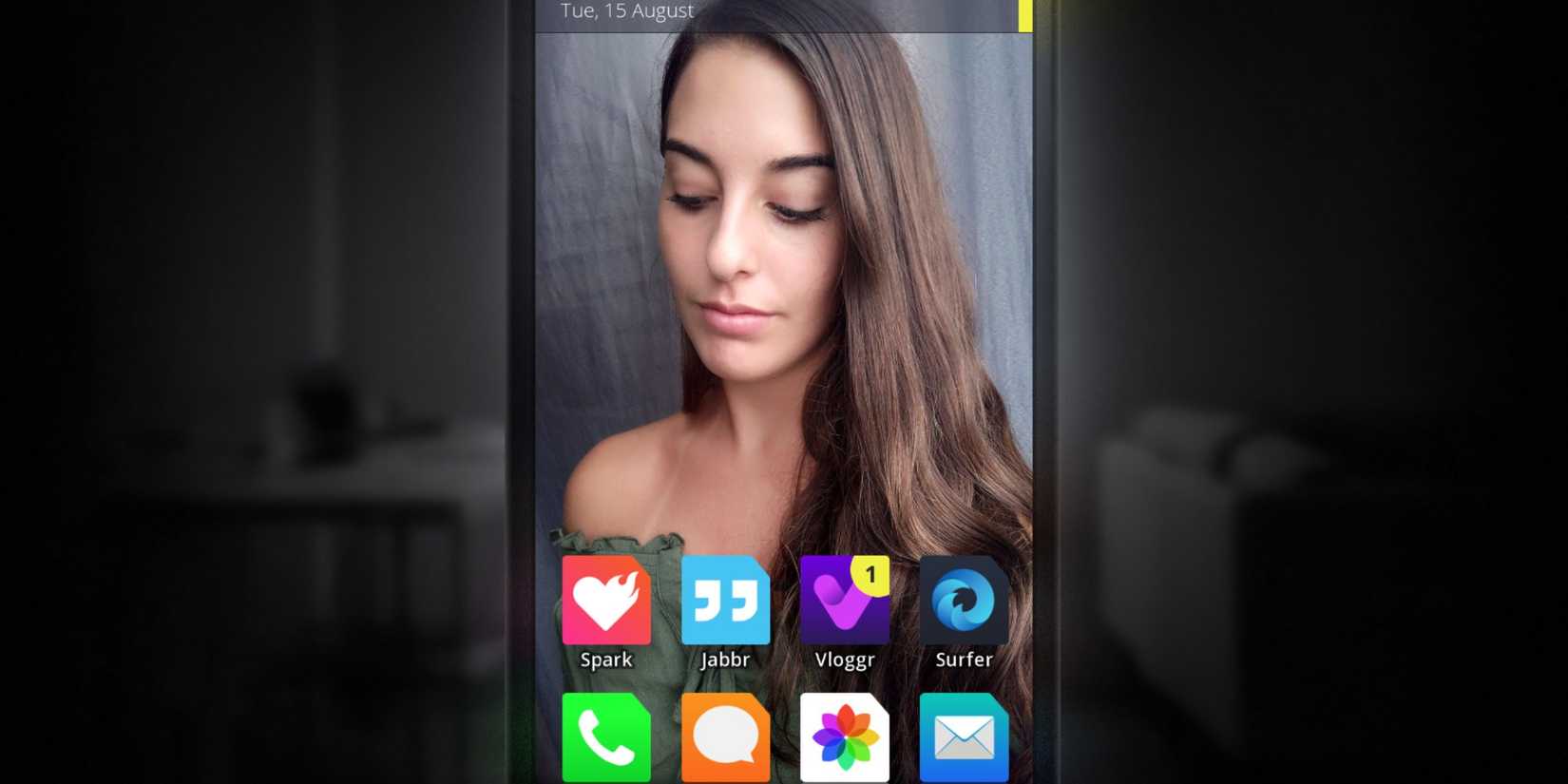 7 Best Horror Games For iPads A pretty woman is the background image of a mobile device