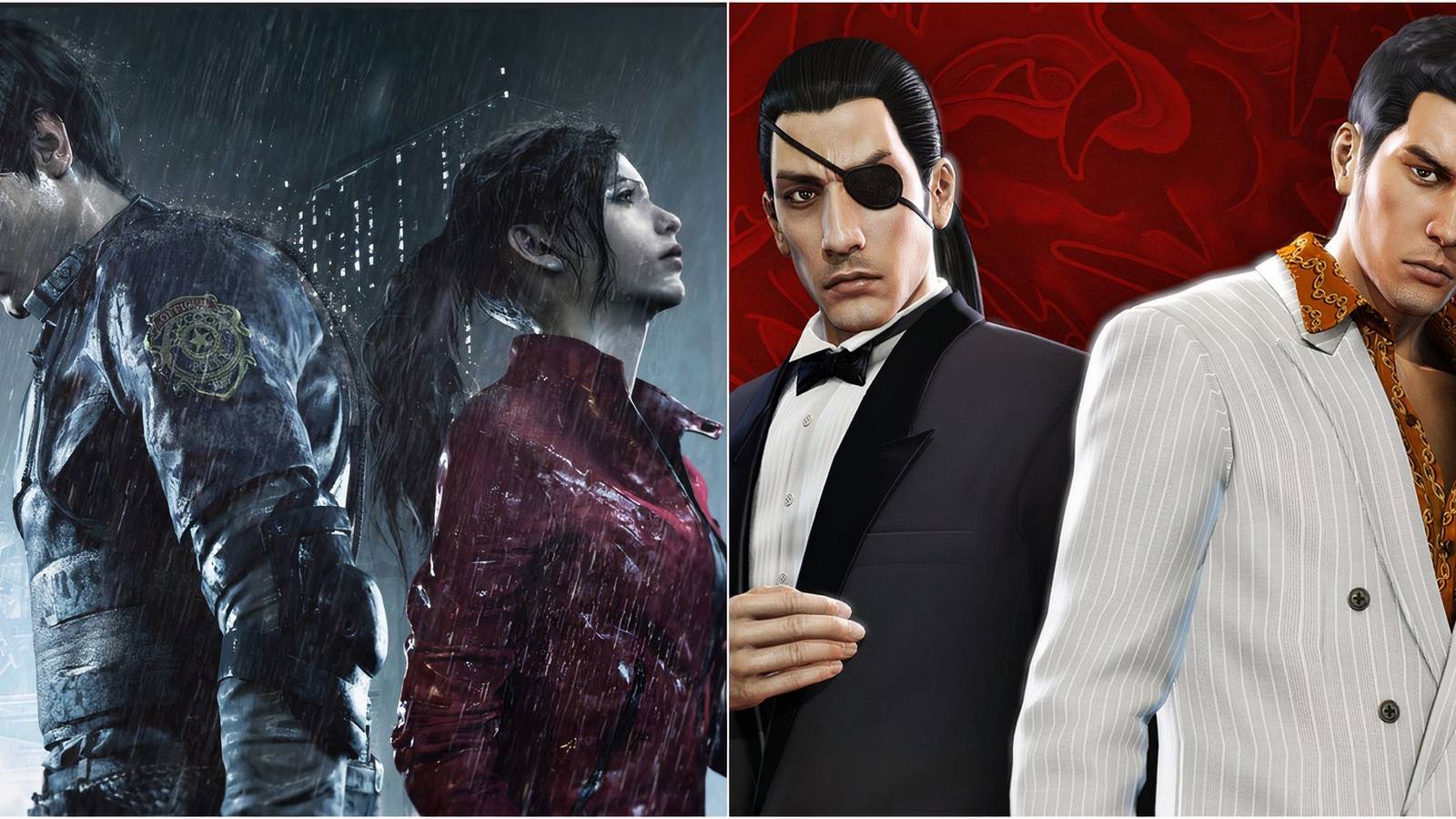 Resident Evil 2 Remake and Yakuza 0 